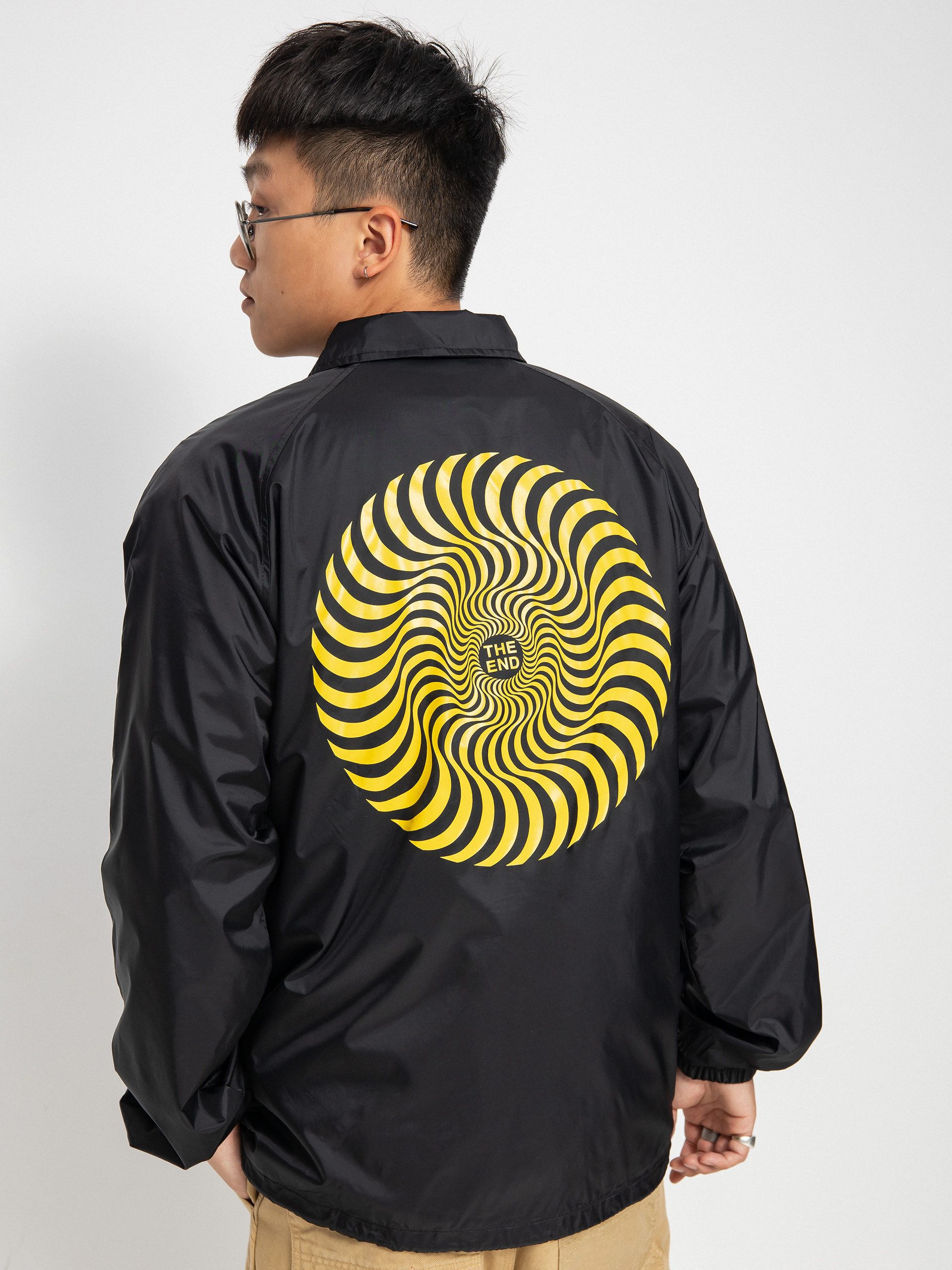 Bunda Spitfire Clsc Swrl (black/yellow)