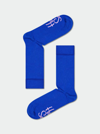 Ponožky Happy Socks Solid Rib (blue)