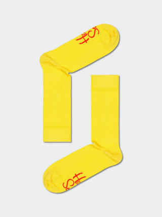 Ponožky Happy Socks Solid Rib (yellow)