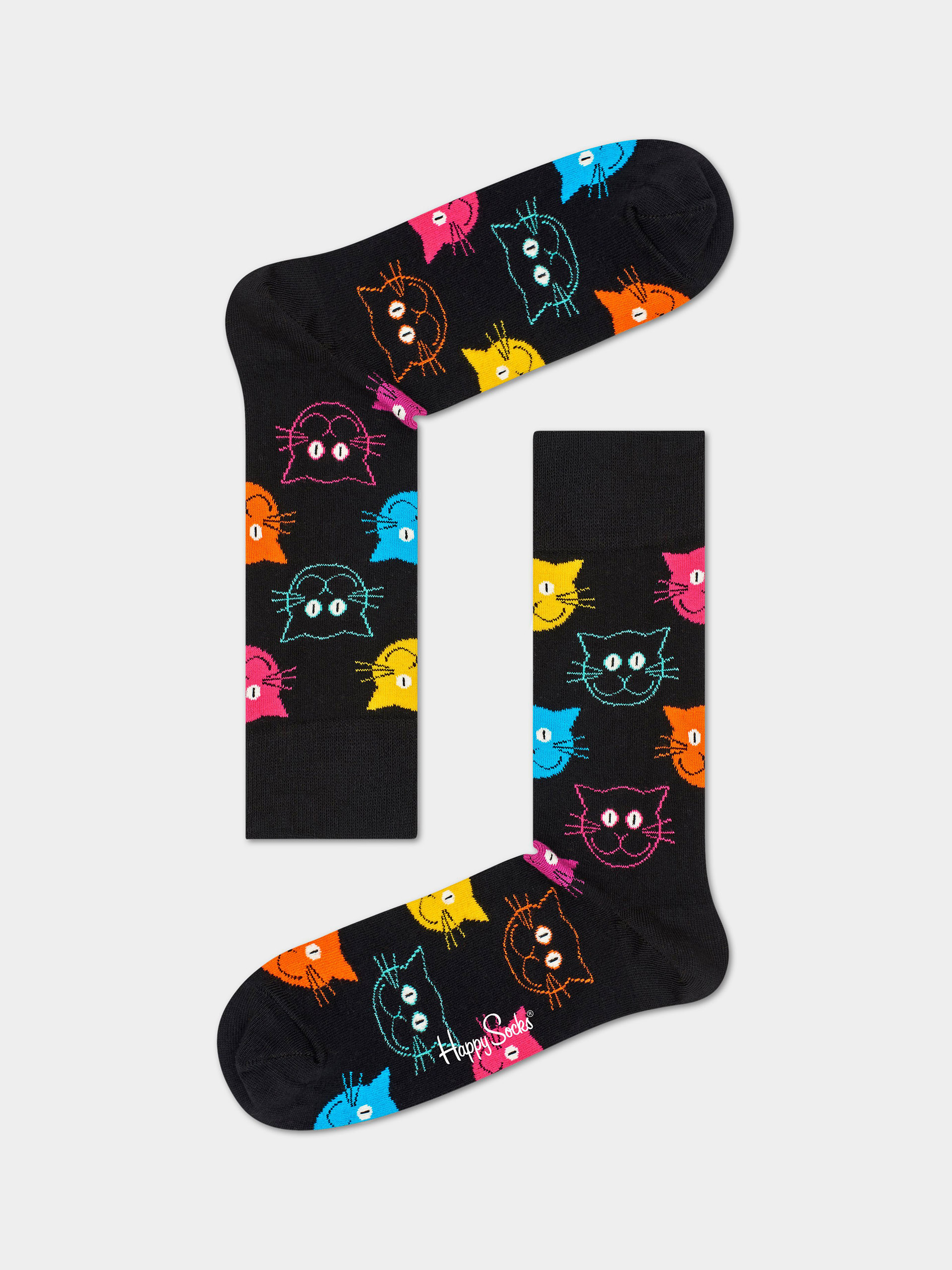 Ponožky Happy Socks Cat (black)