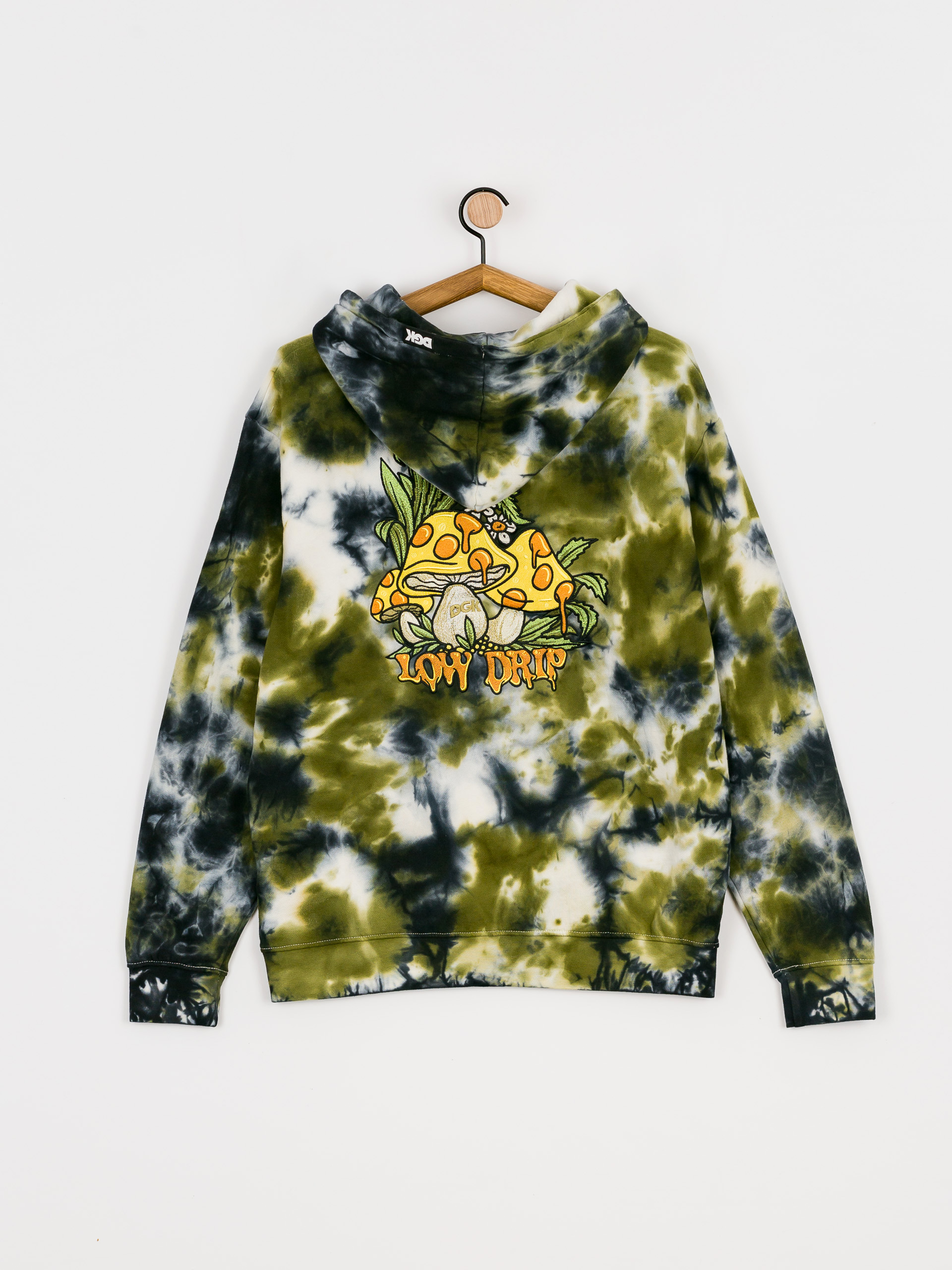 Mikina s kapucí DGK Low Drip Custom HD (camo wash)