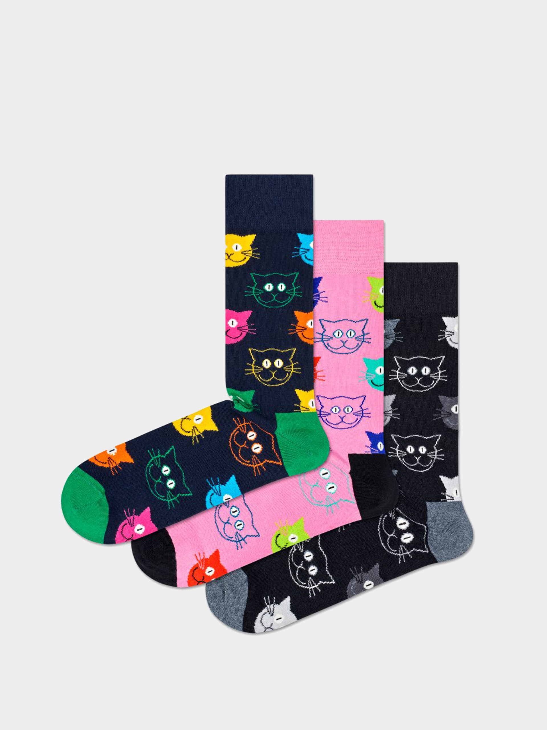Ponožky Happy Socks 3 Pack Mixed Cat Gift Set (multi)