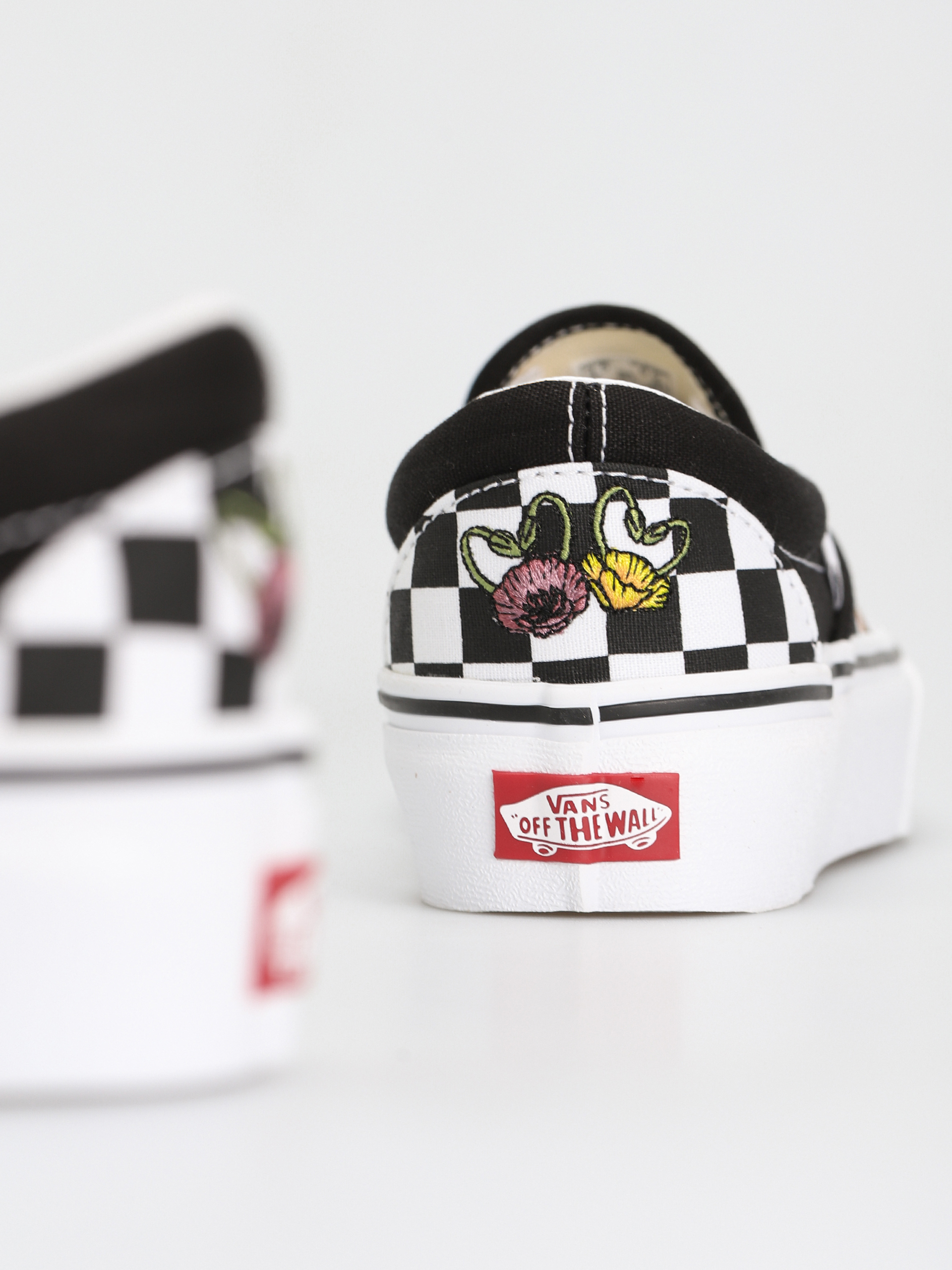 Boty Vans Classic Slip On Platform (poppy checkerboard black/multi)
