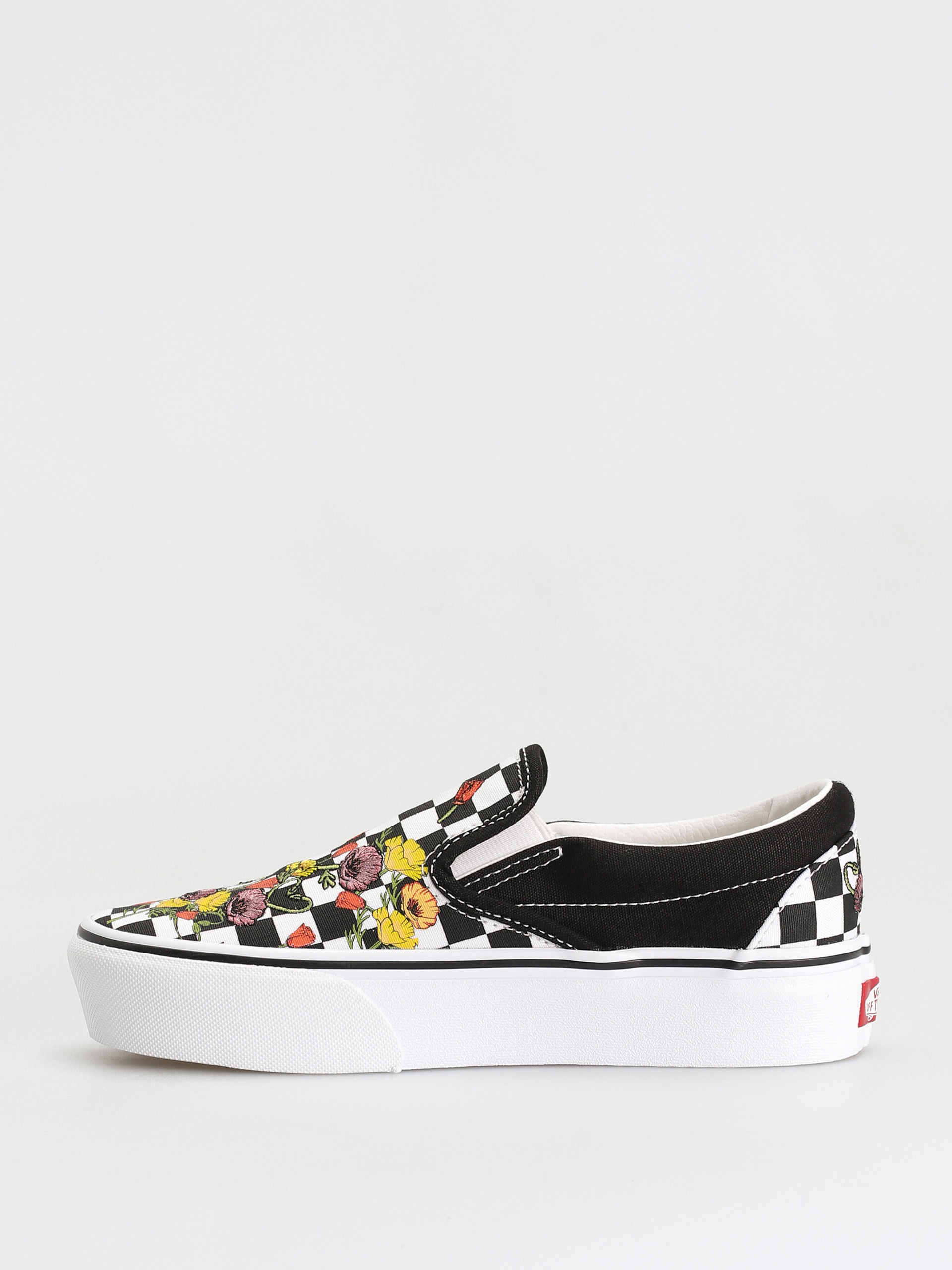 Boty Vans Classic Slip On Platform (poppy checkerboard black/multi)