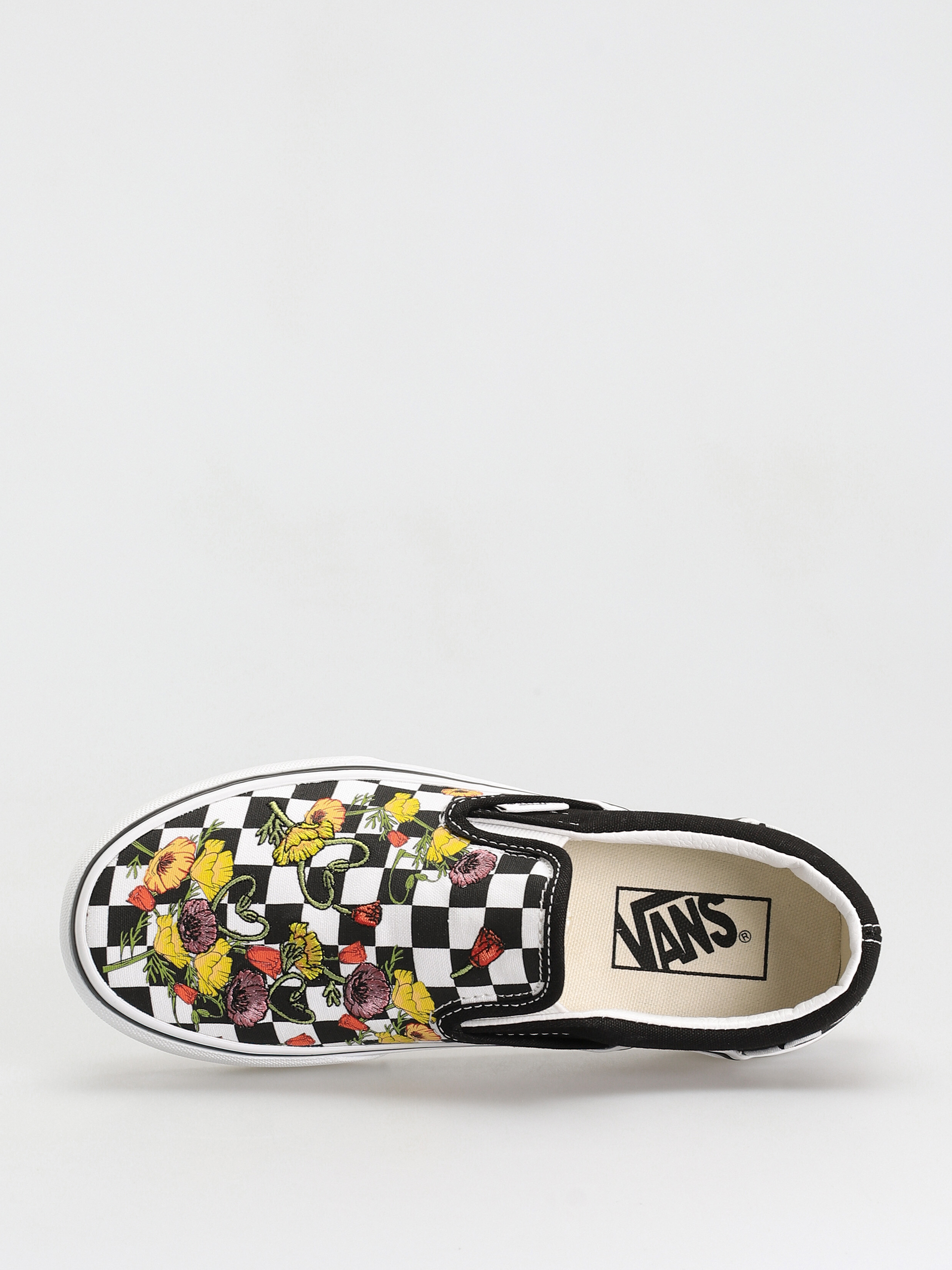 Boty Vans Classic Slip On Platform (poppy checkerboard black/multi)
