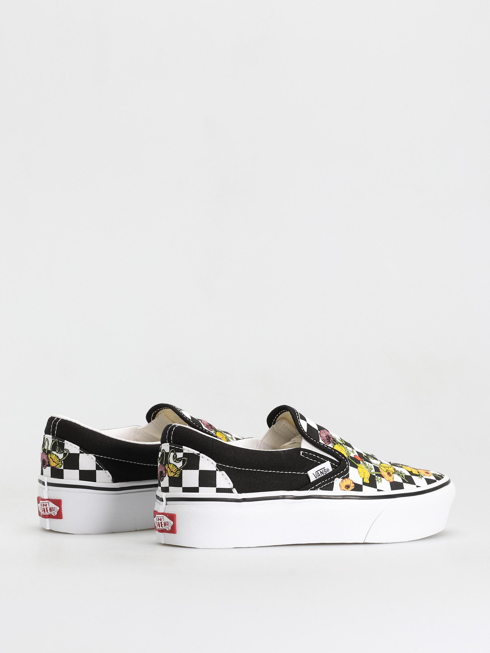Boty Vans Classic Slip On Platform (poppy checkerboard black/multi)