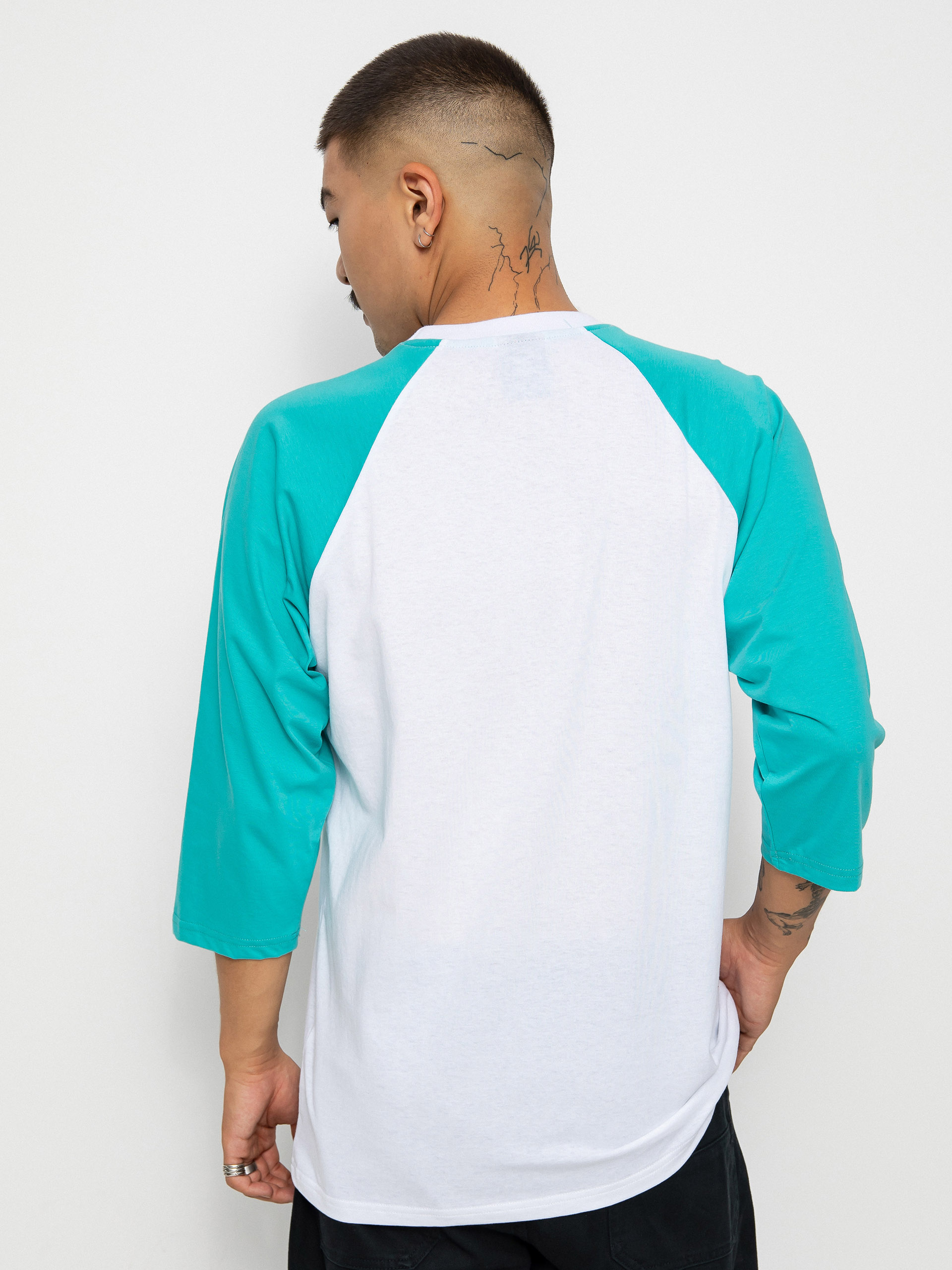 Triko Nervous Initial 3/4 (white ocean)