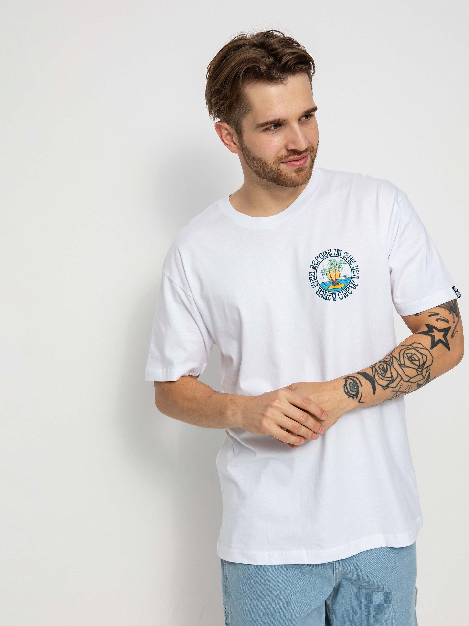 Tričko Salty Crew Dos Palms Premium (white)