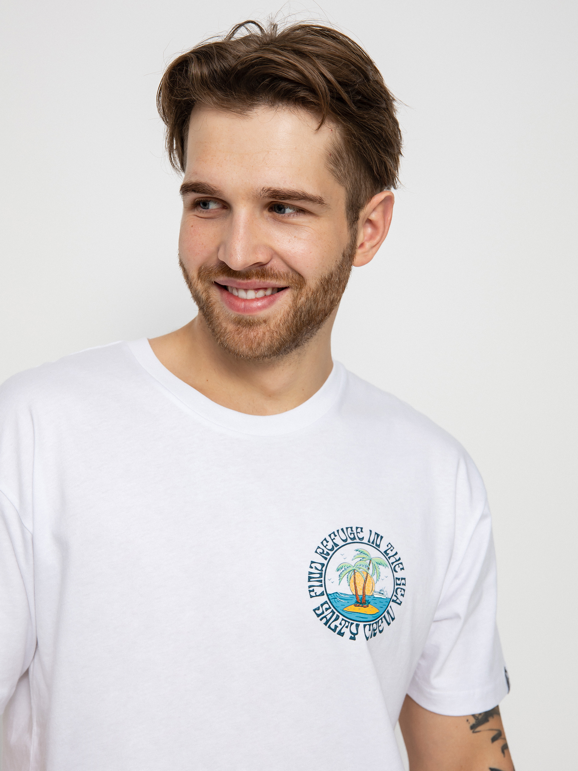 Tričko Salty Crew Dos Palms Premium (white)