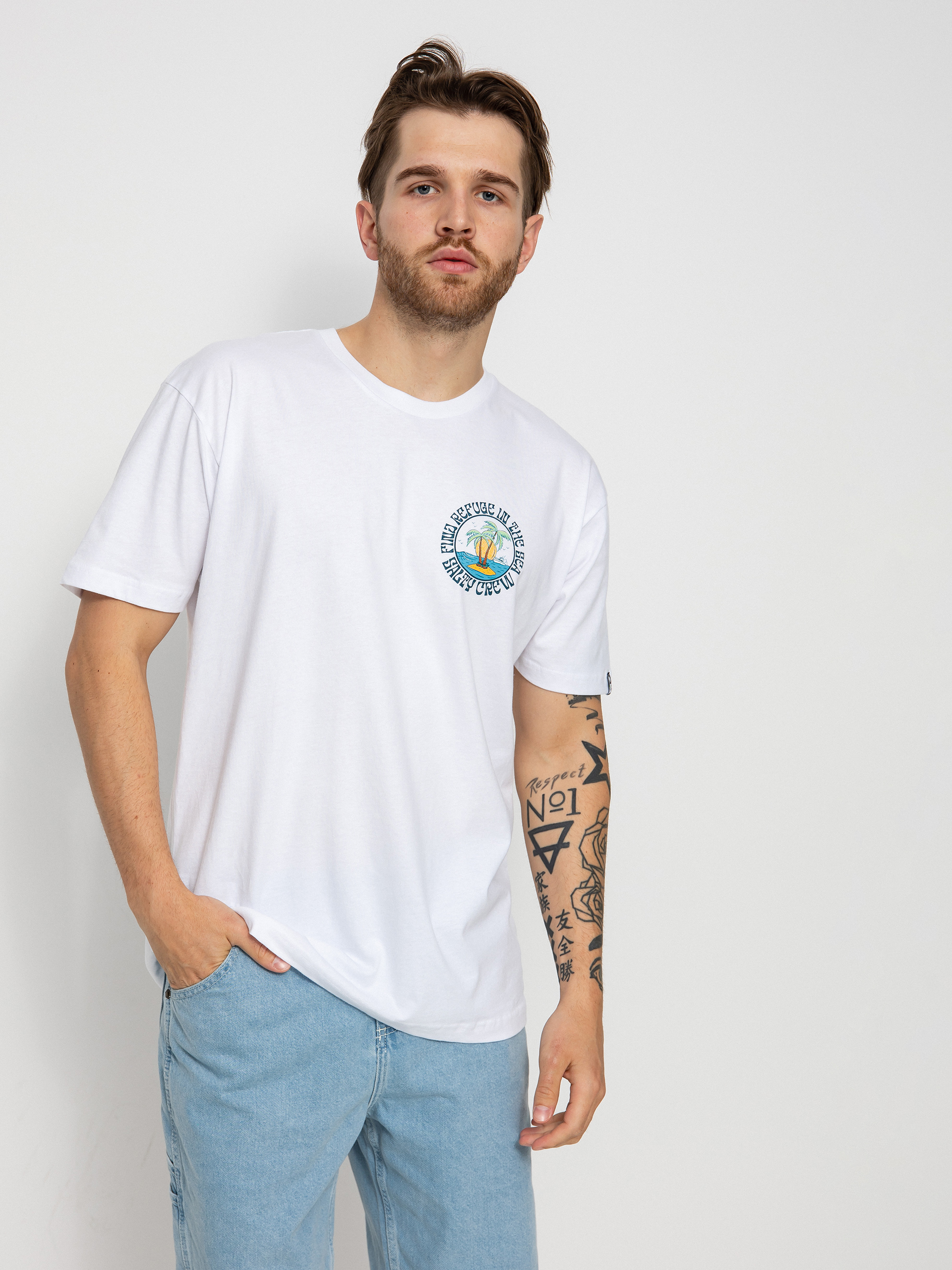 Tričko Salty Crew Dos Palms Premium (white)