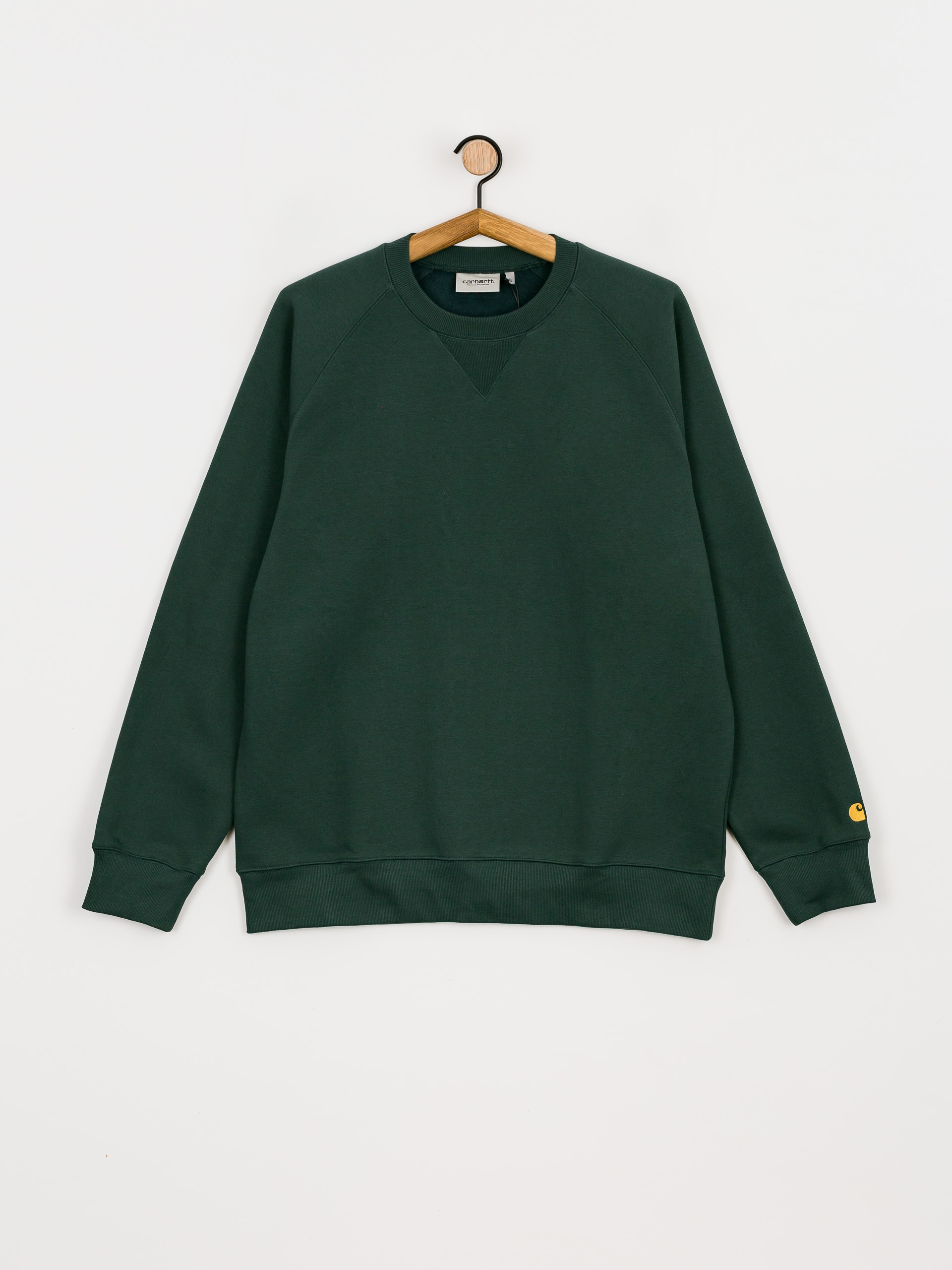 Mikina Carhartt WIP Chase (juniper/gold)