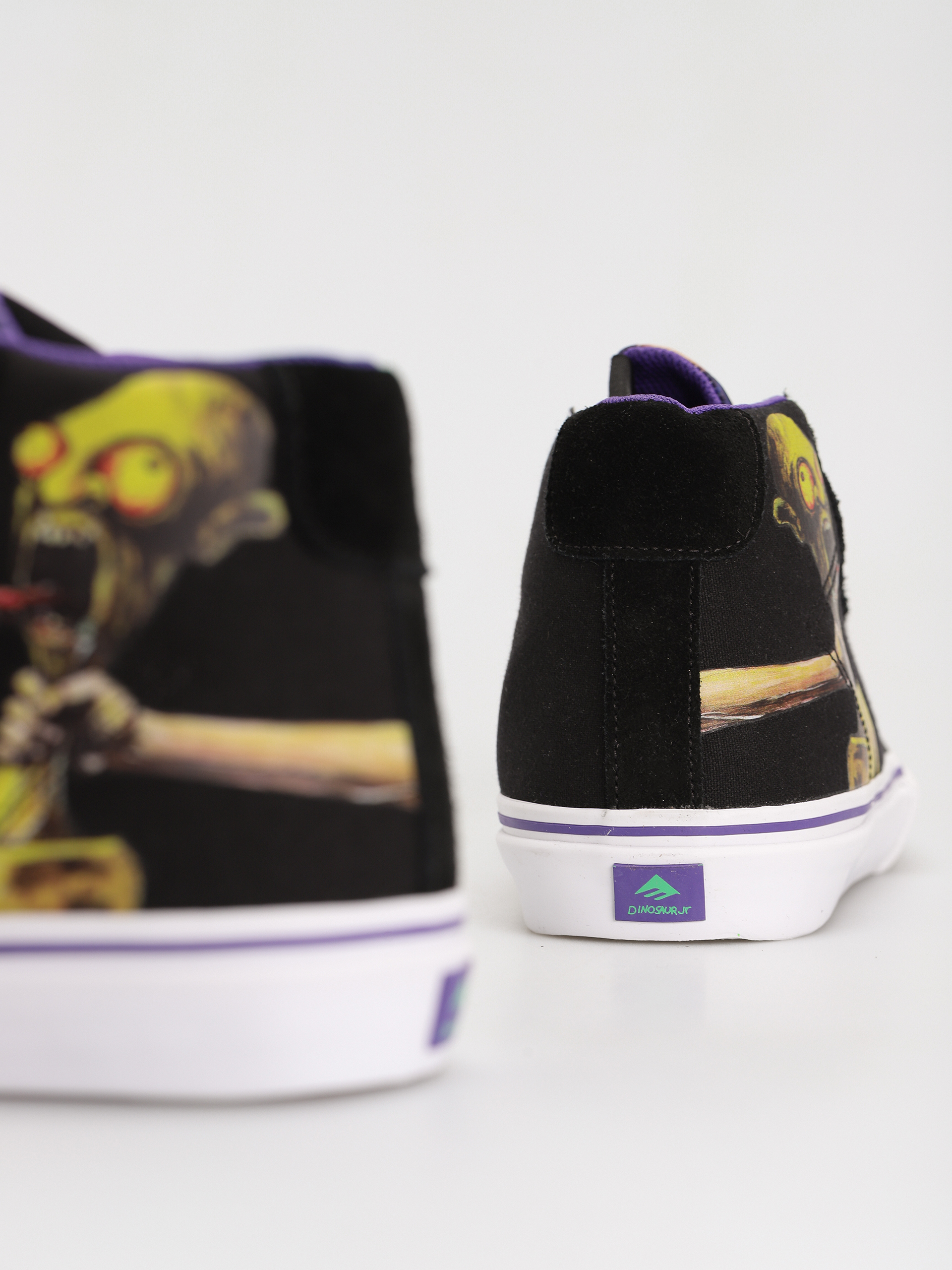 Boty Emerica Omen Hi X Dinosaur (black/purple)