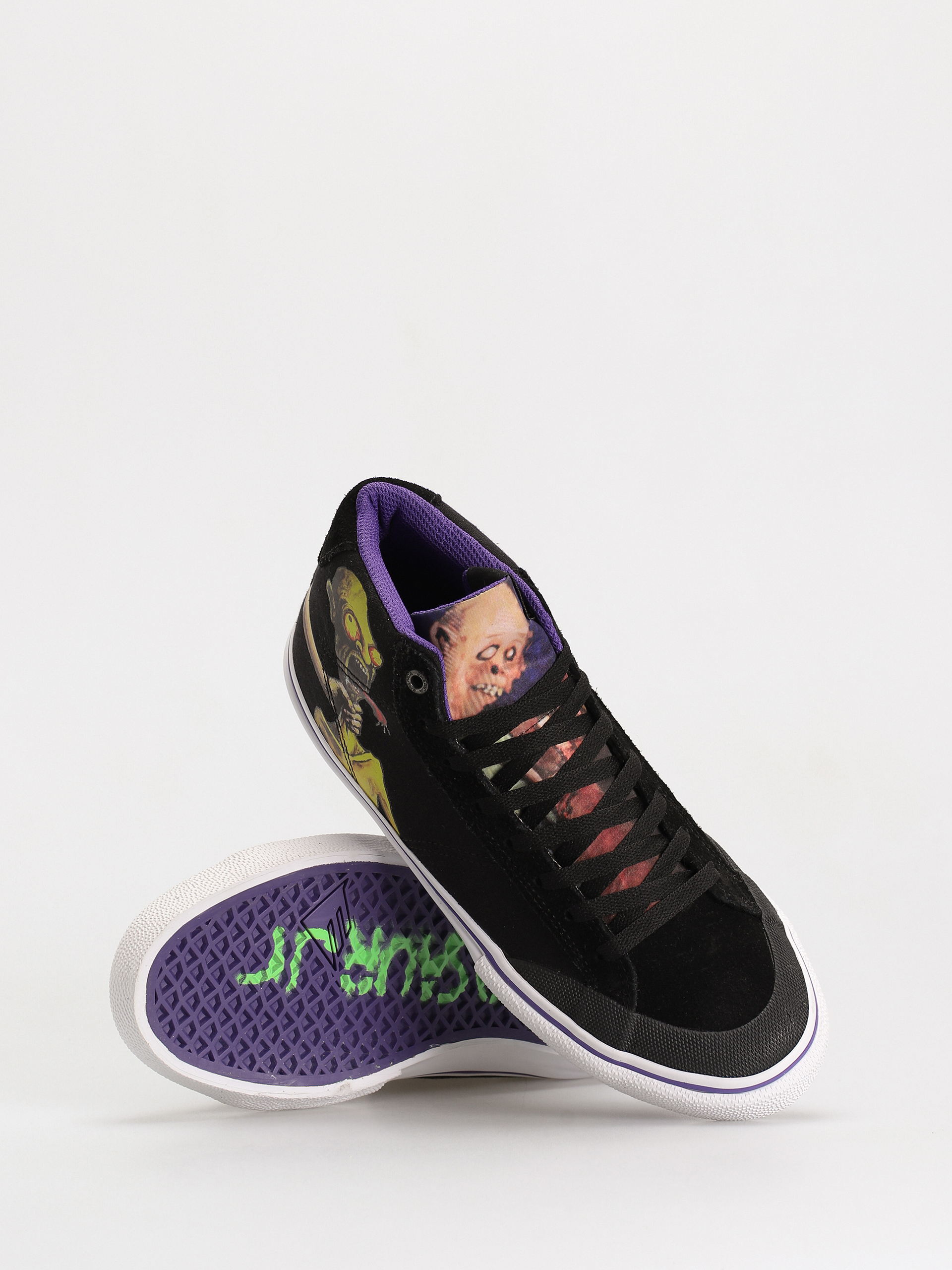Boty Emerica Omen Hi X Dinosaur (black/purple)