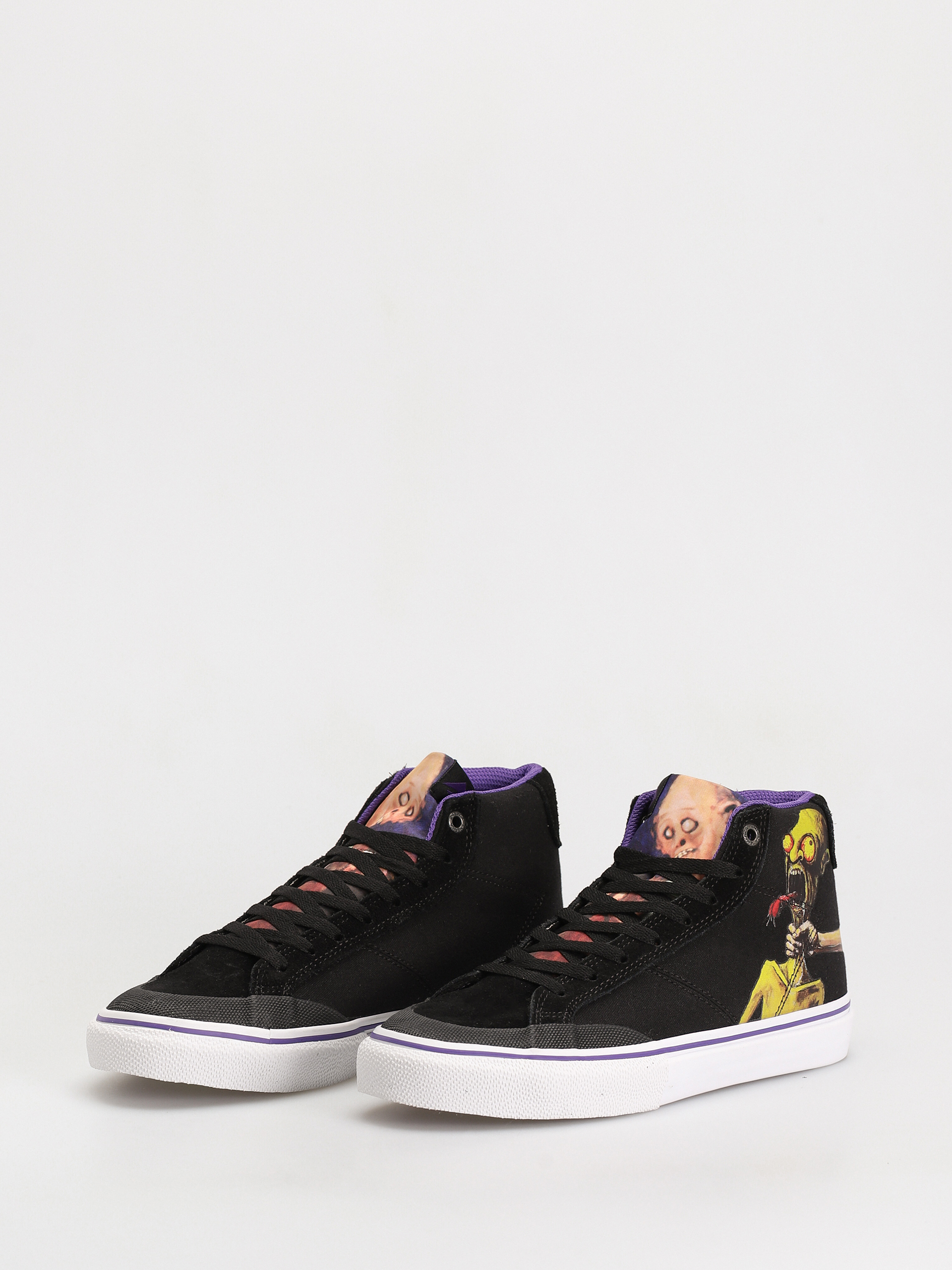 Boty Emerica Omen Hi X Dinosaur (black/purple)