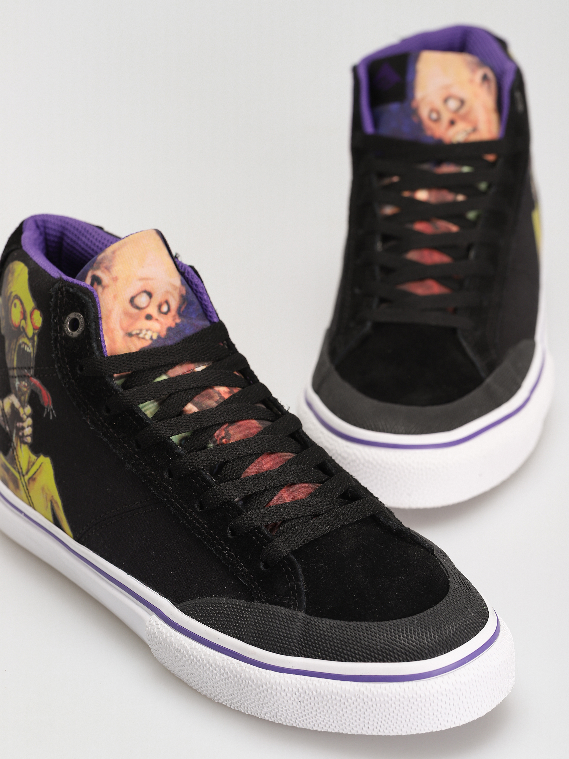 Boty Emerica Omen Hi X Dinosaur (black/purple)