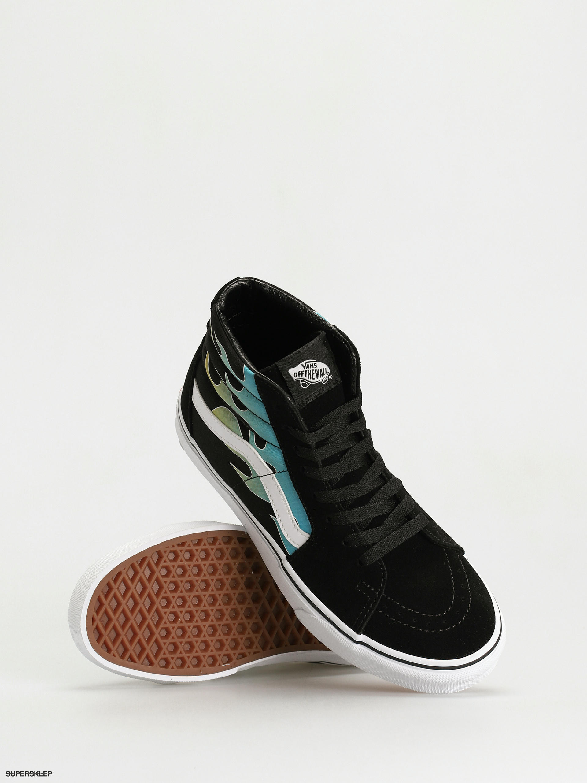 Boty Vans Sk8 Hi (glow flame black/white)