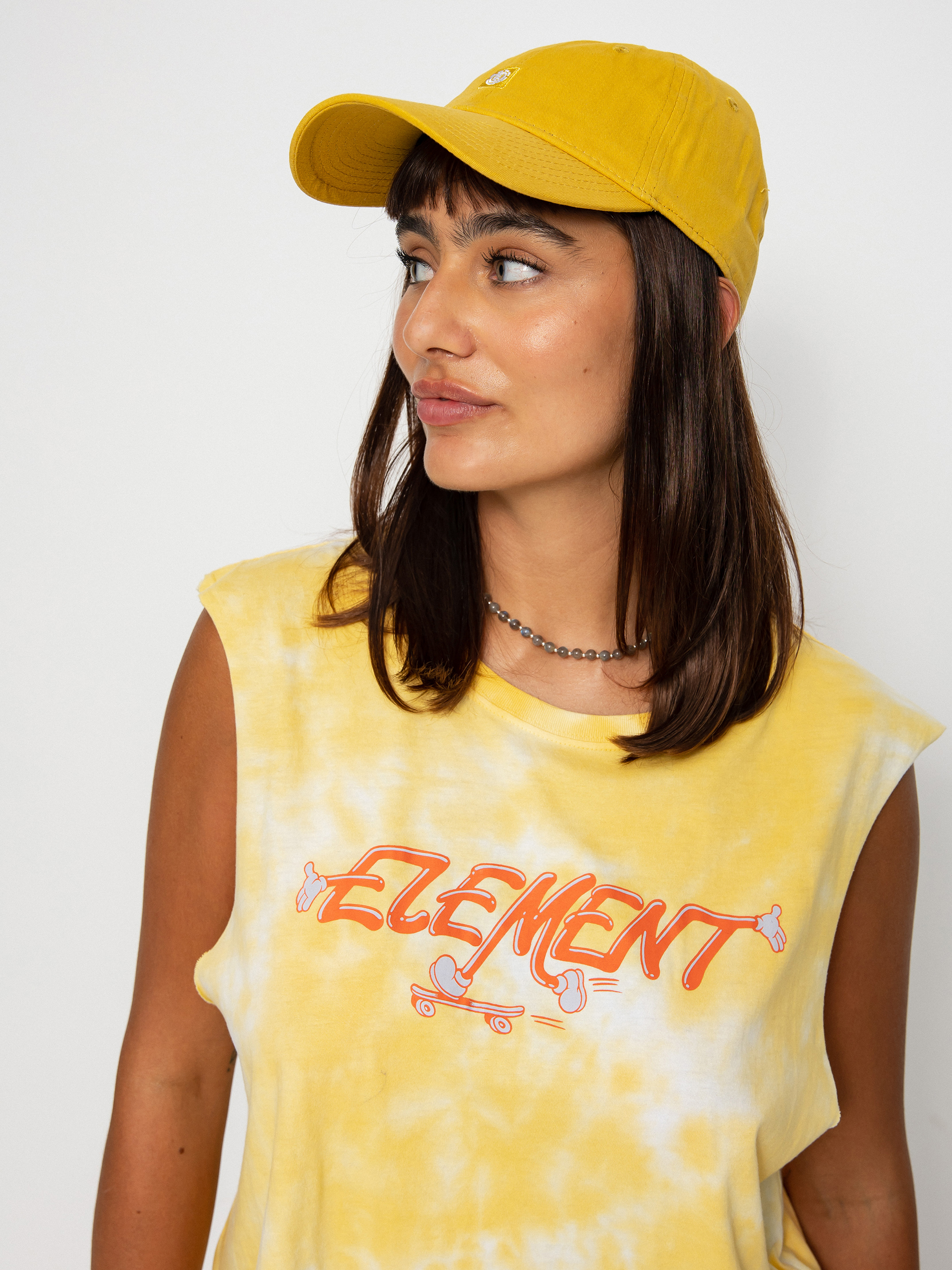 Tričko Element Skateman Muscle Wmn (cream gold tie)