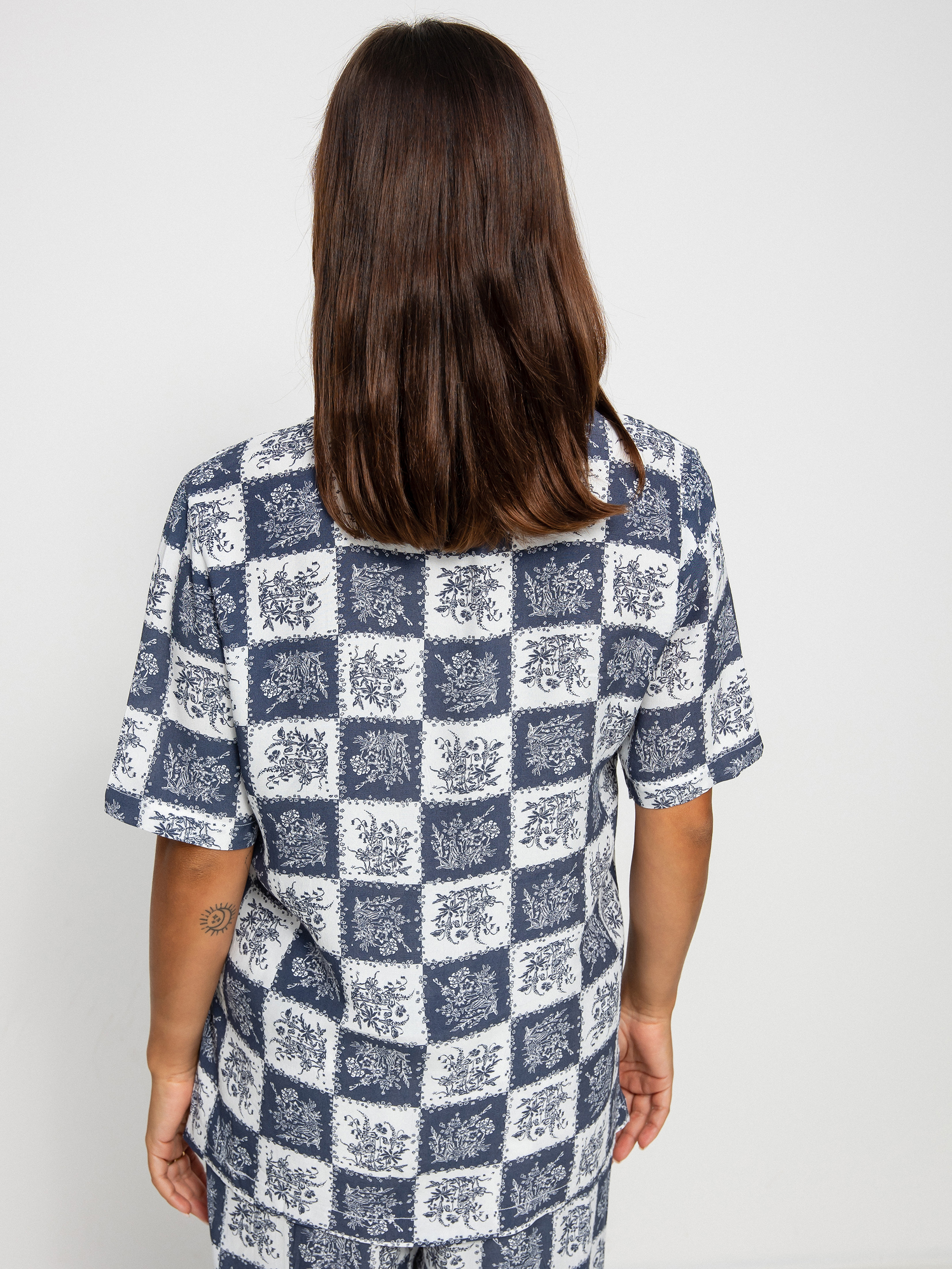 Košile Brixton Bunker Patchwork Bf Wmn (joe blue)