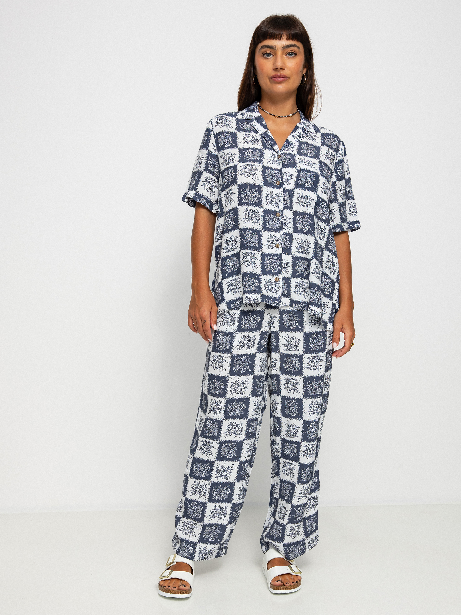 Kalhoty Brixton Patchwork Crop Pant Wmn