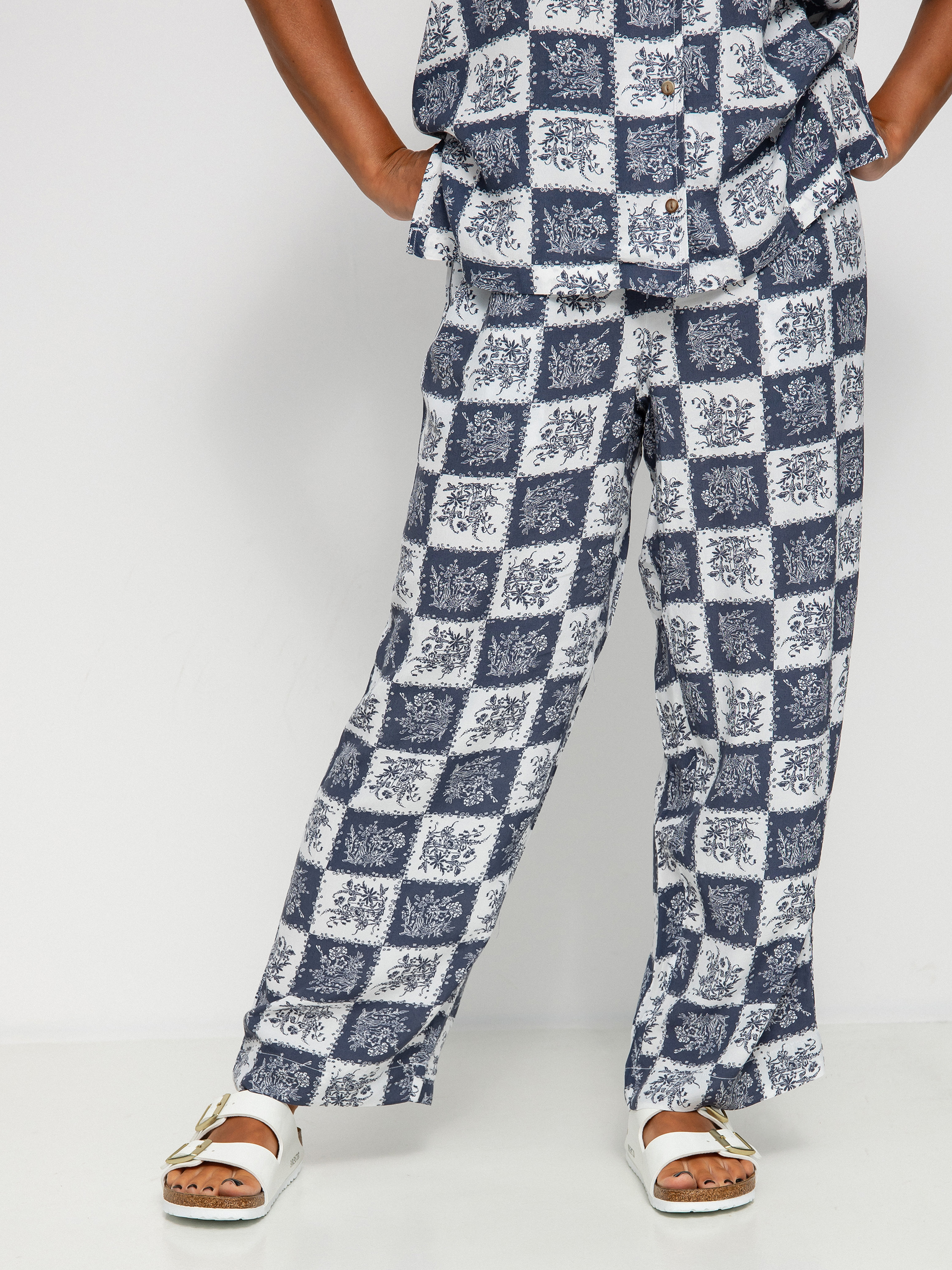 Kalhoty Brixton Patchwork Crop Pant Wmn (joe blue)