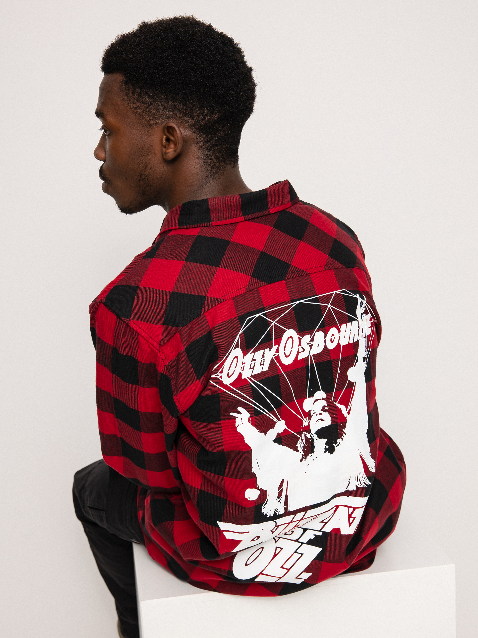 Košile Diamond Supply Co. Dark Idol Flannel (red)