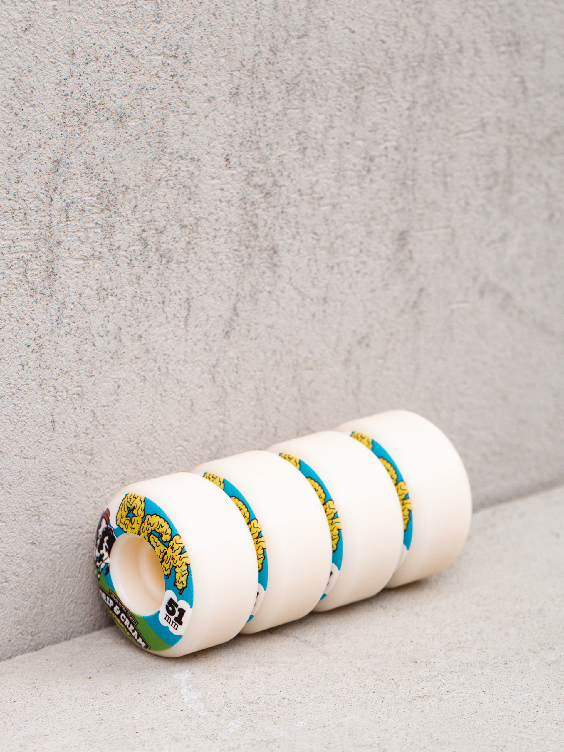 Kolečka DGK Drip Cream (white/blue)