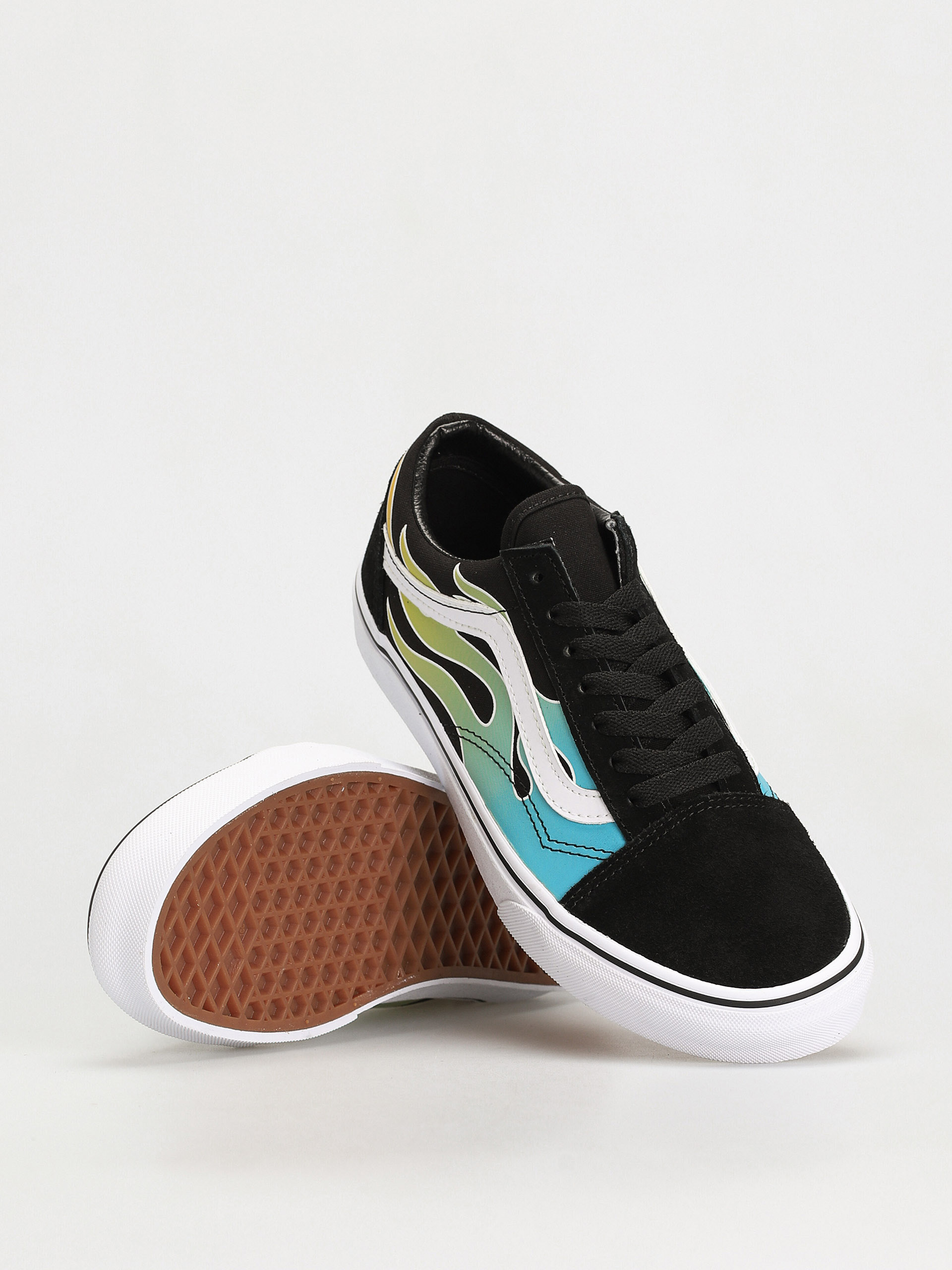 Boty Vans Old Skool (glow flame black/white)