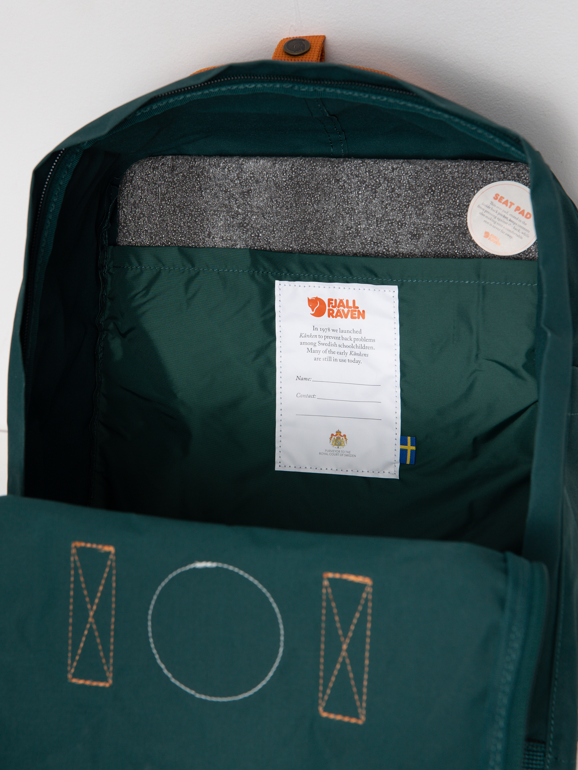 Batoh Fjallraven Kanken (arctic green/spicy orange)