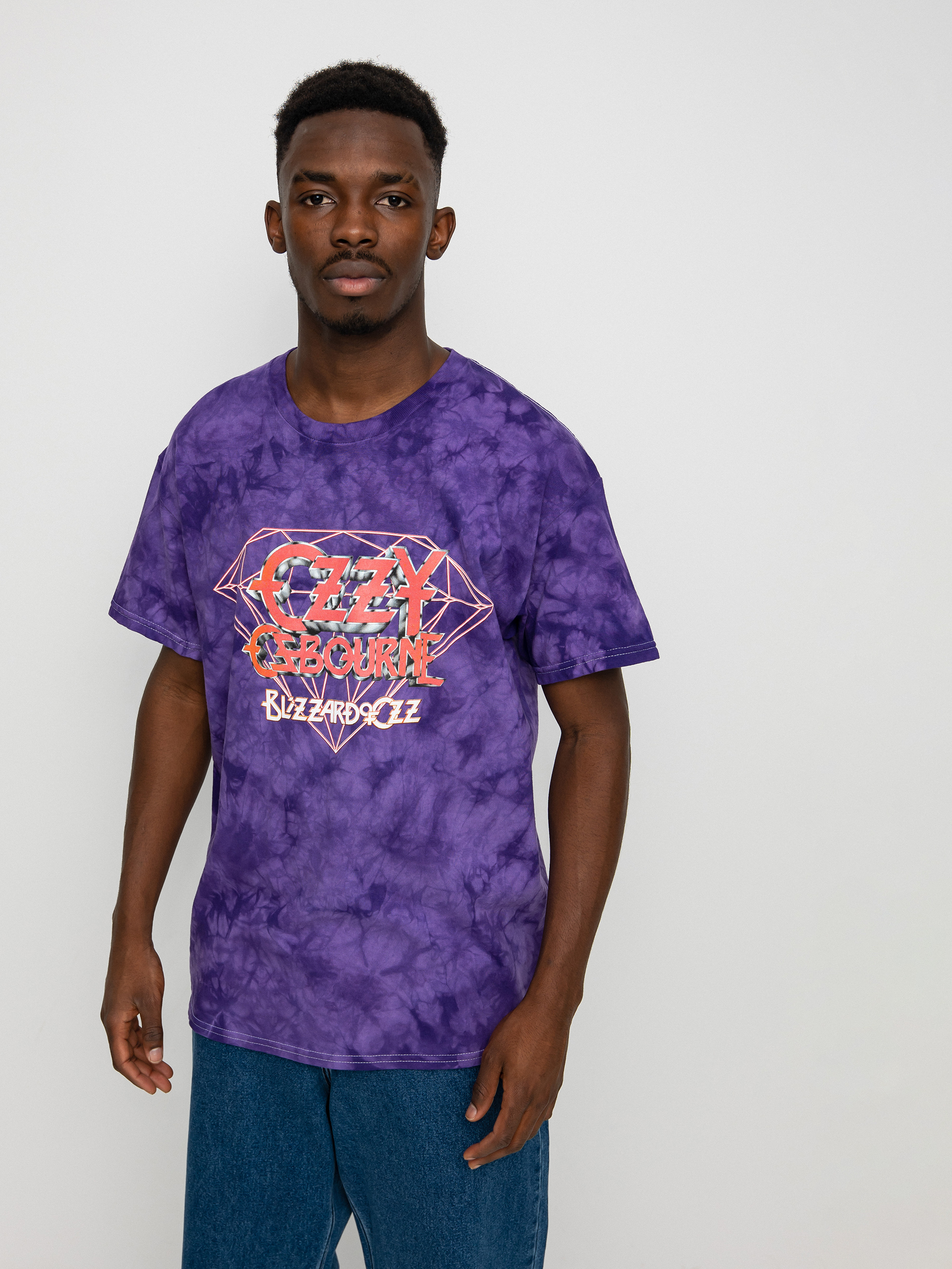 Tričko Diamond Supply Co. Ozzy Osbourne Mineral Wash (pur)