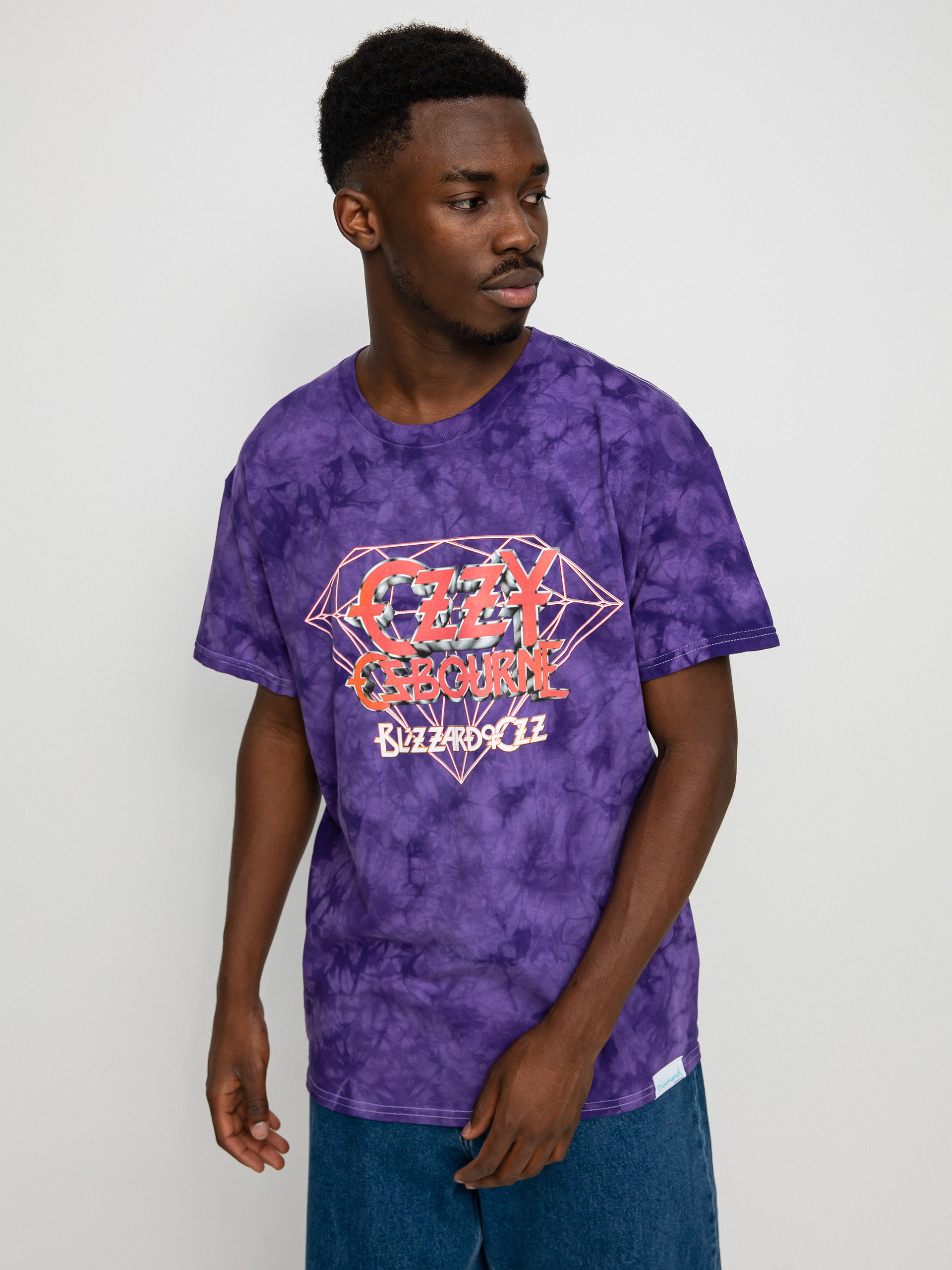 Tričko Diamond Supply Co. Ozzy Osbourne Mineral Wash (pur)