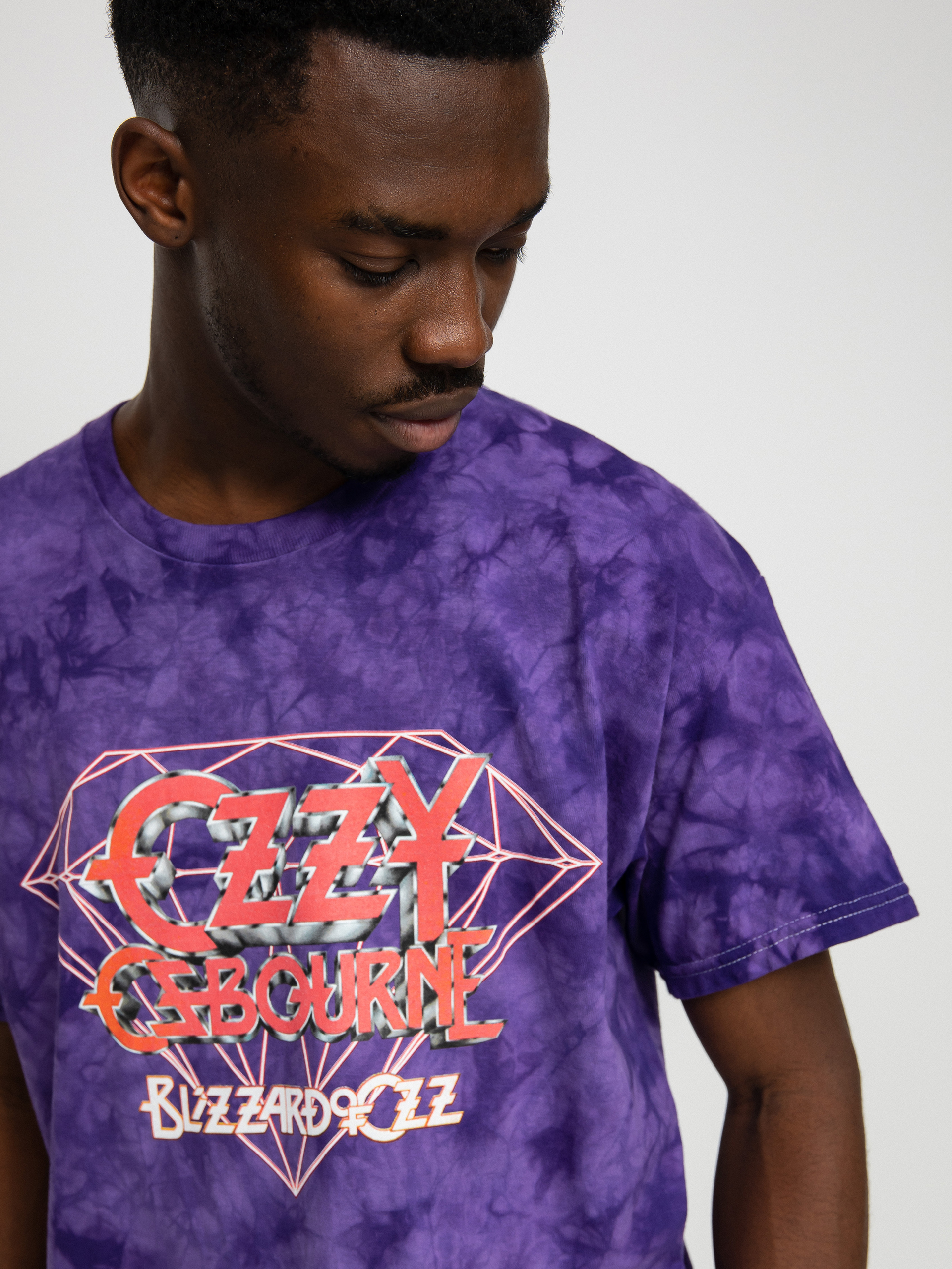 Tričko Diamond Supply Co. Ozzy Osbourne Mineral Wash (pur)