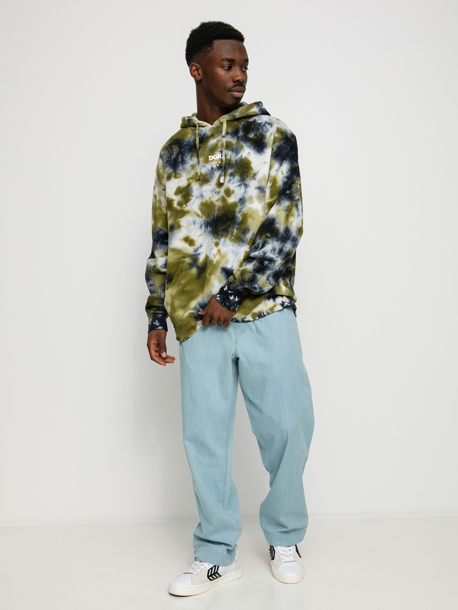 Mikina s kapucí DGK Low Drip Custom HD (camo wash)