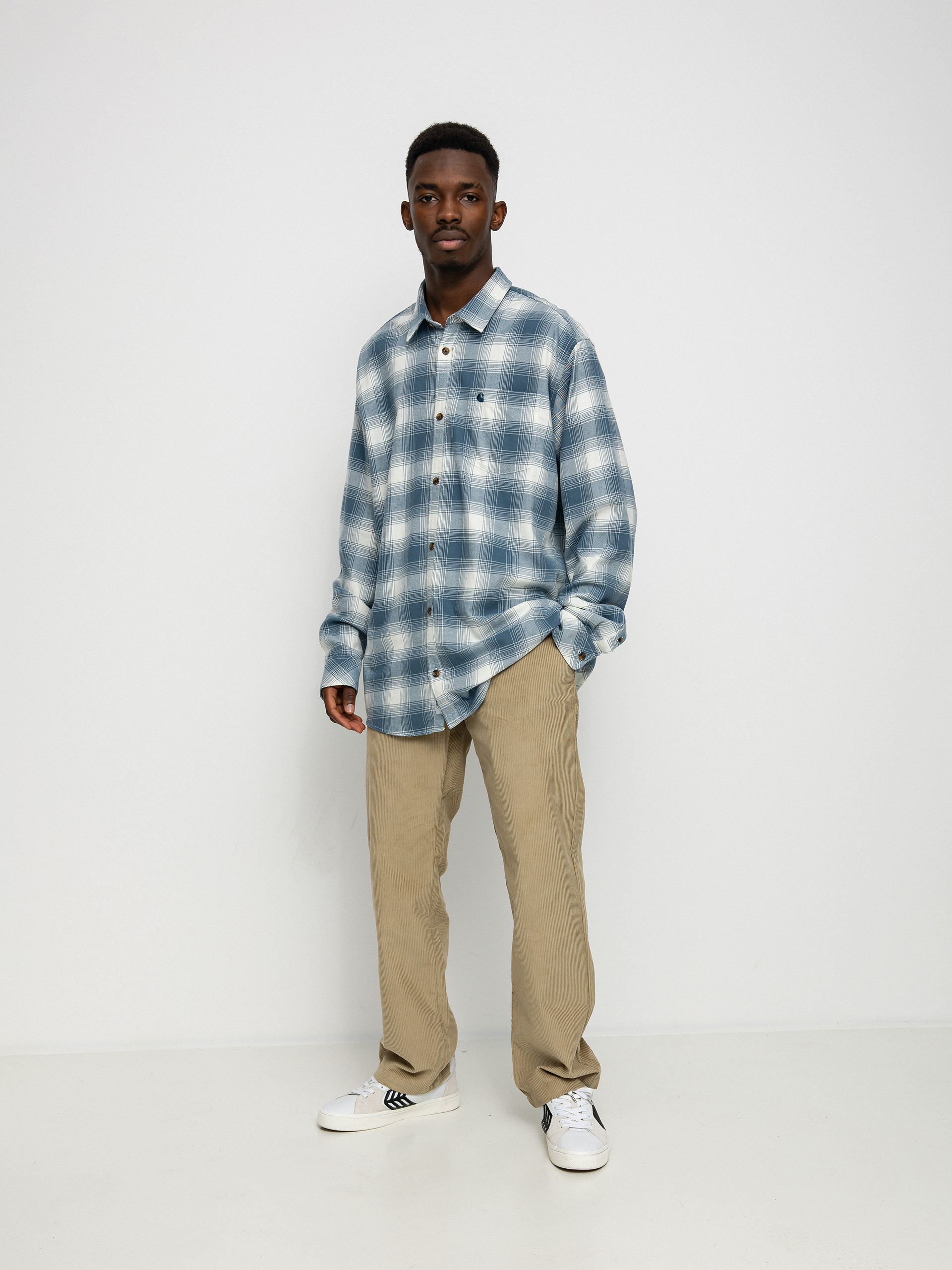 Košile Carhartt WIP Deaver (deaver check/storm blue)