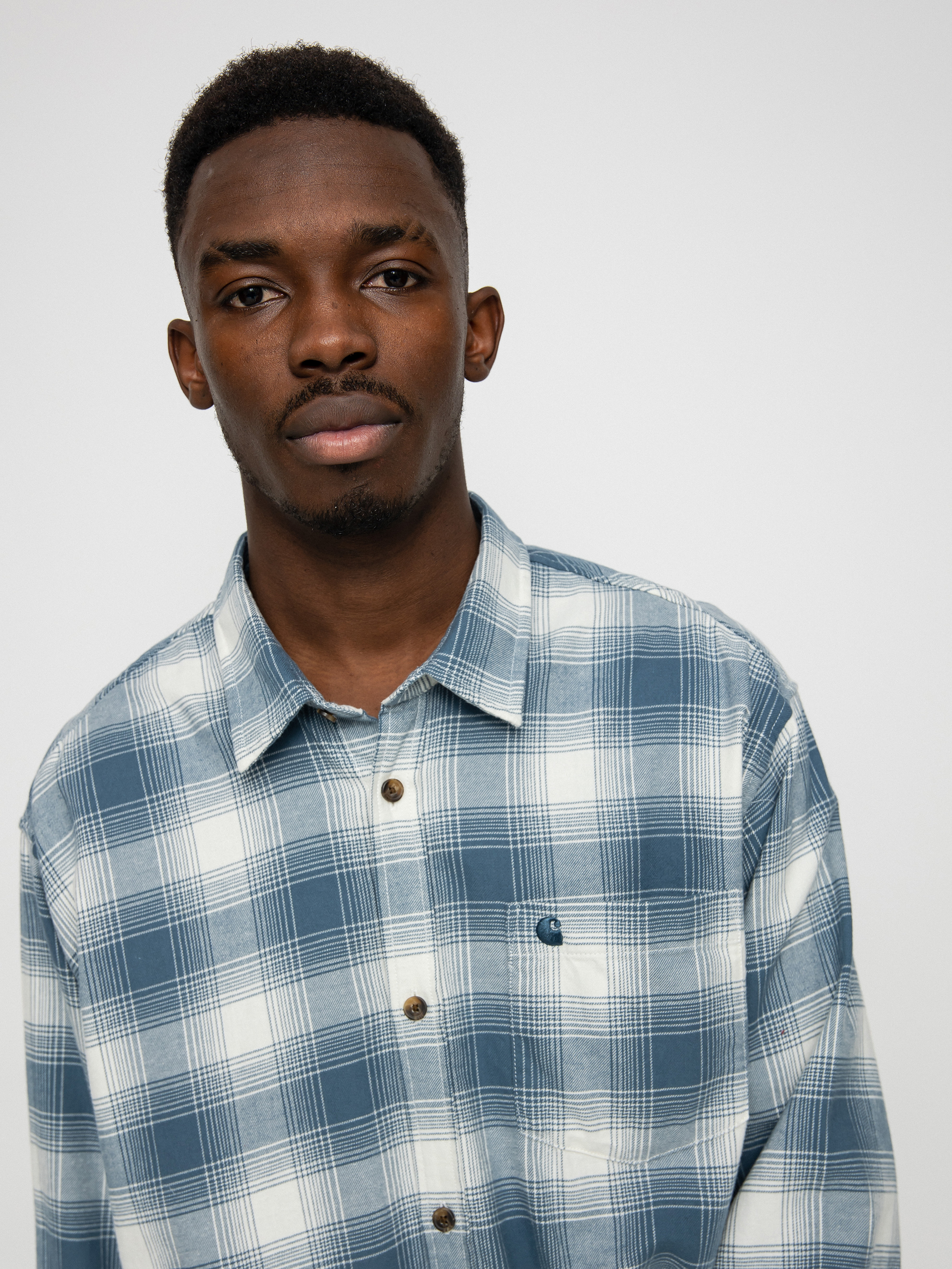 Košile Carhartt WIP Deaver (deaver check/storm blue)