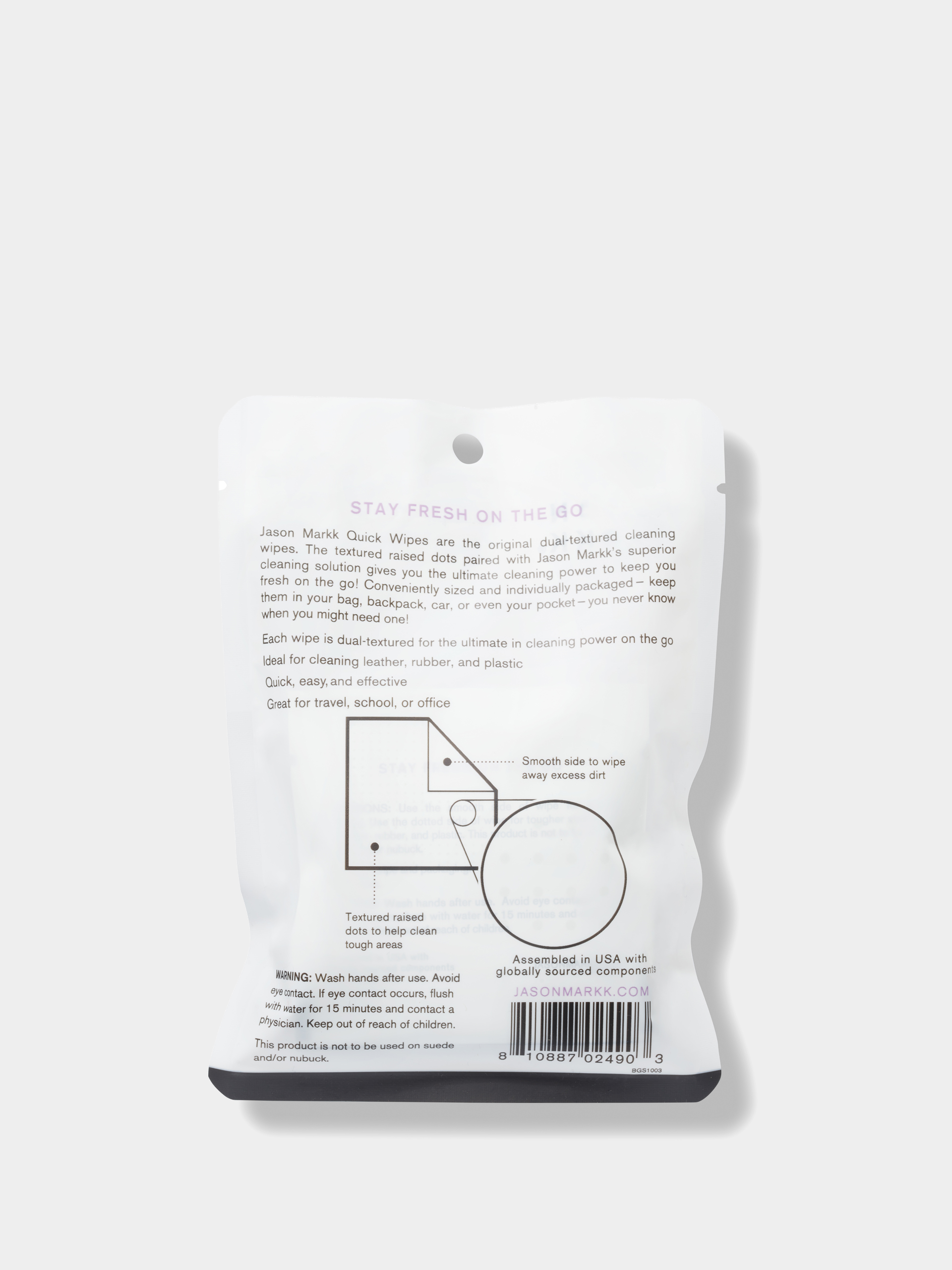 Ubrousky Jason Markk Quick Wipes - Pack of 3 (white)