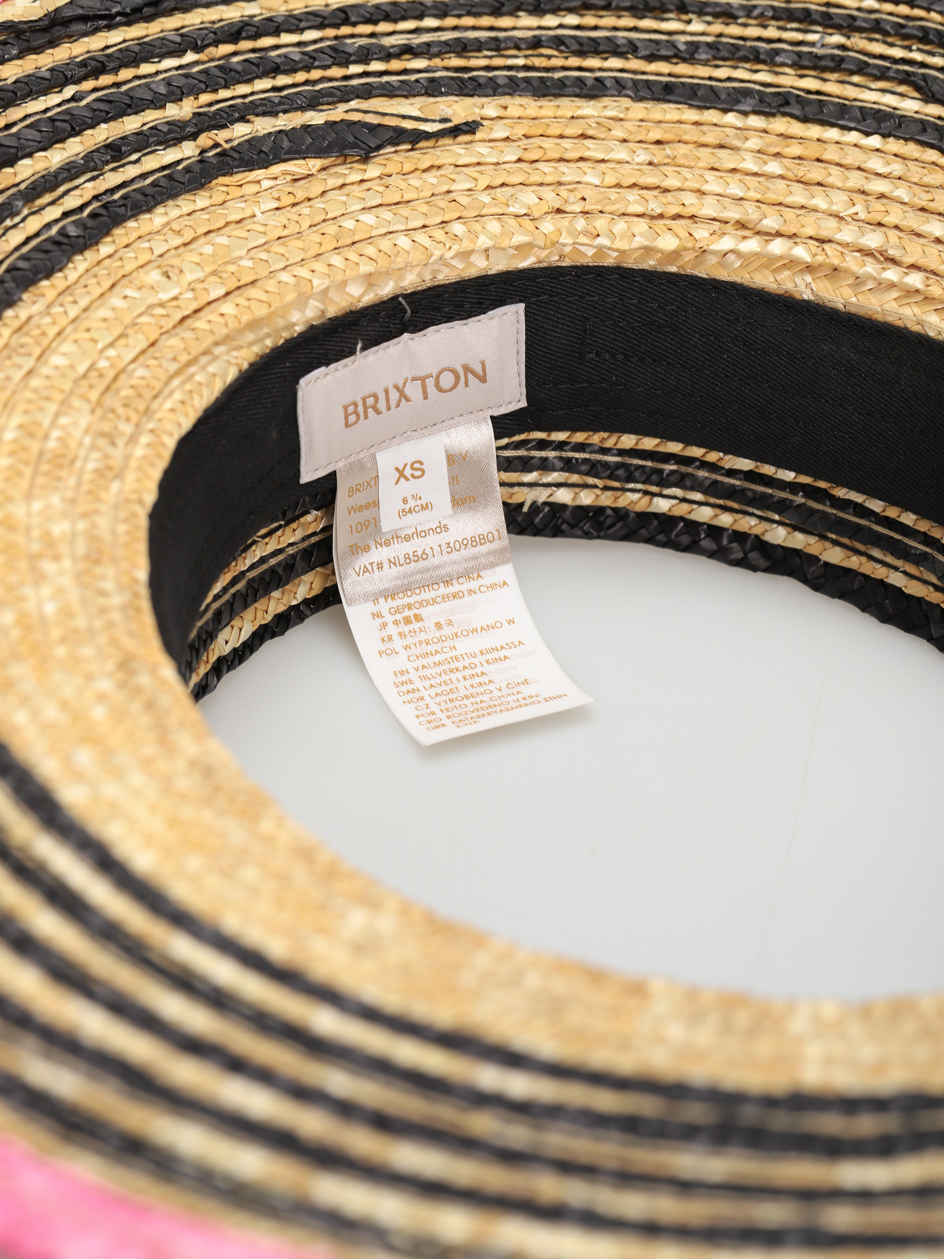 Klobouk Brixton Joanna Visor Wmn (honey/black/pink)