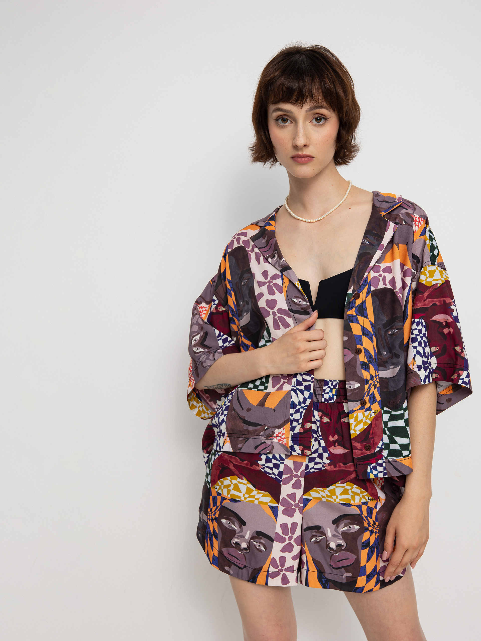 Košile Element Haslev Viscose Wmn (behind the gaze)