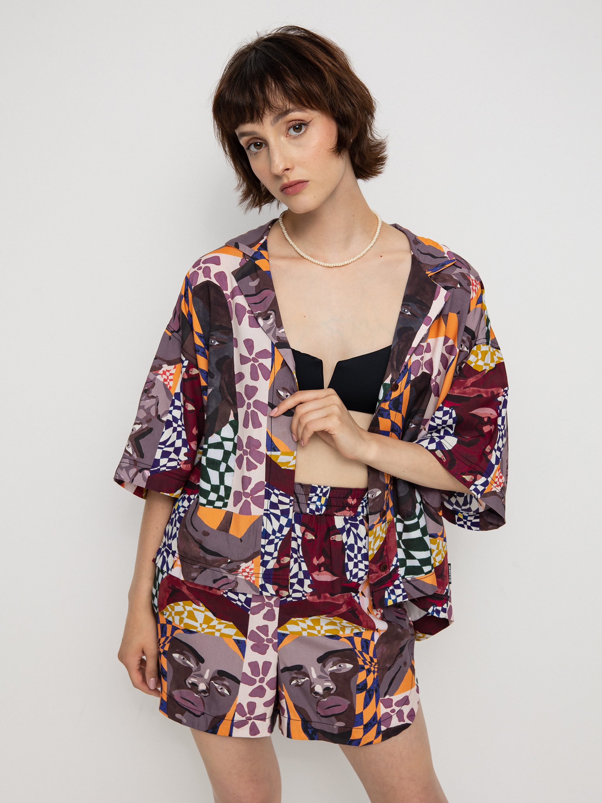 Košile Element Haslev Viscose Wmn (behind the gaze)