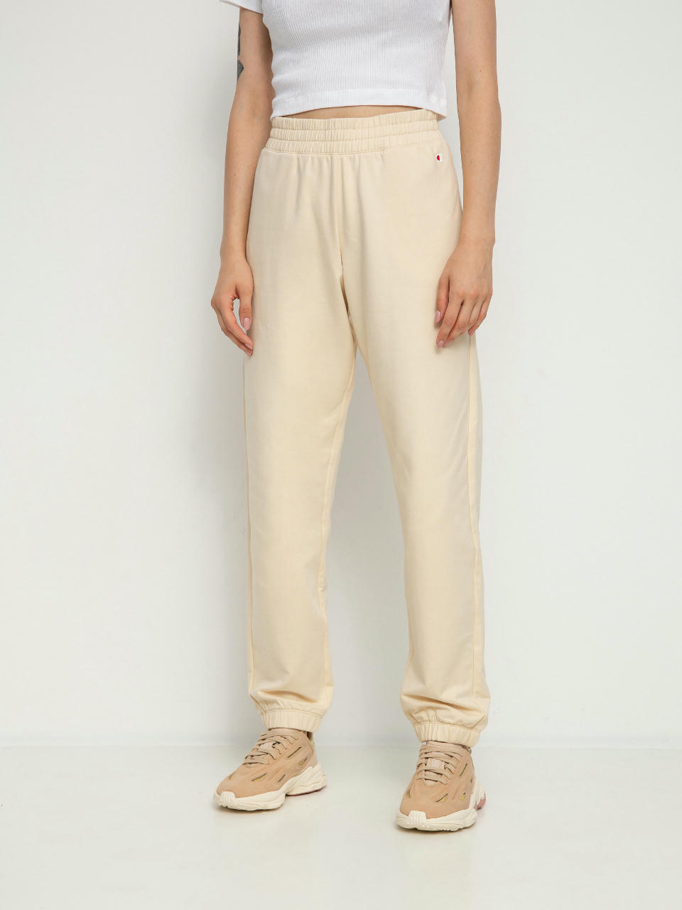 Kalhoty Champion Legacy Elastic Cuff Pants 115929 Wmn (cha)