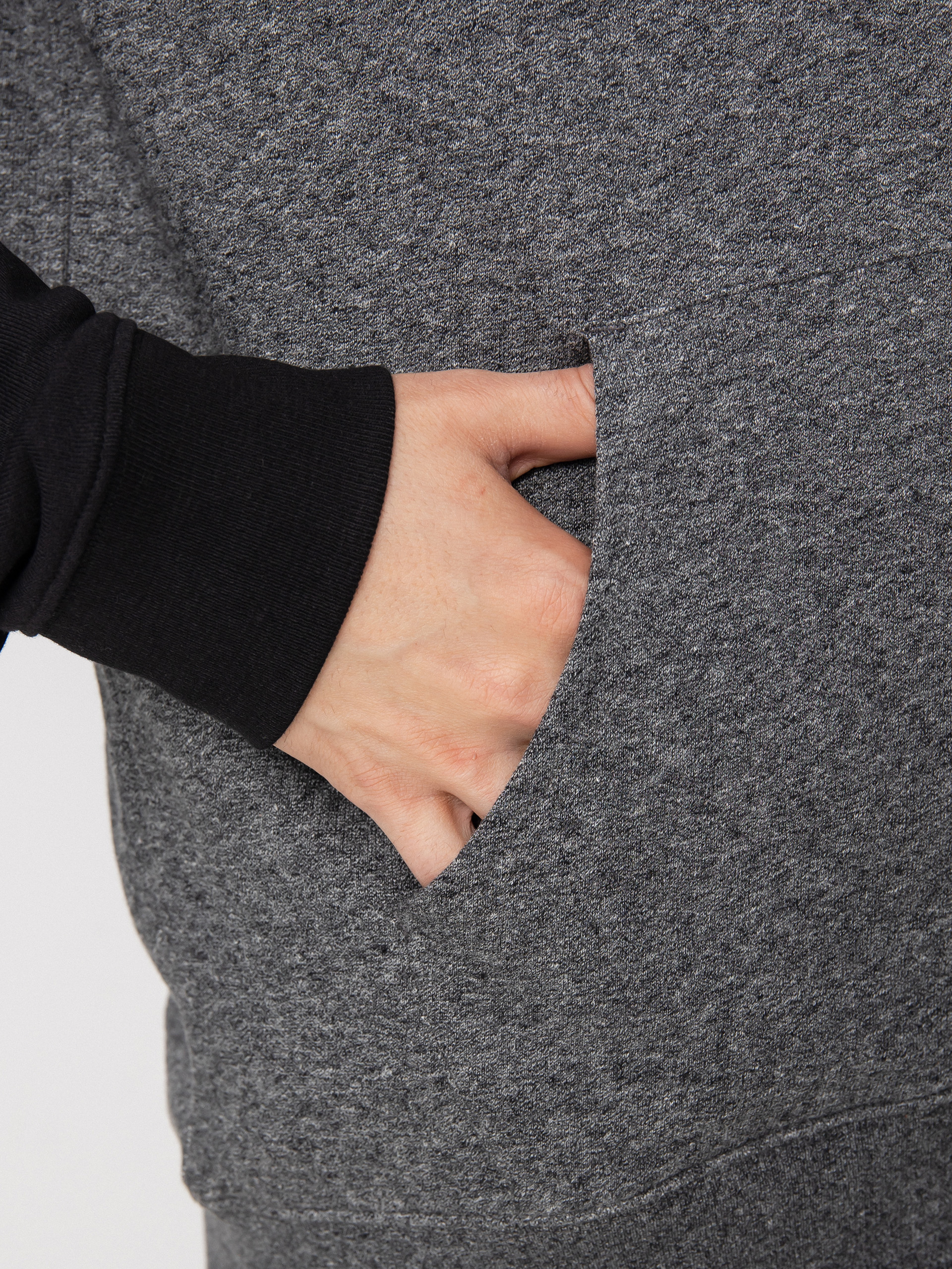 Mikina s kapucí Quiksilver Essentials Raglan ZHD (dark grey heather)