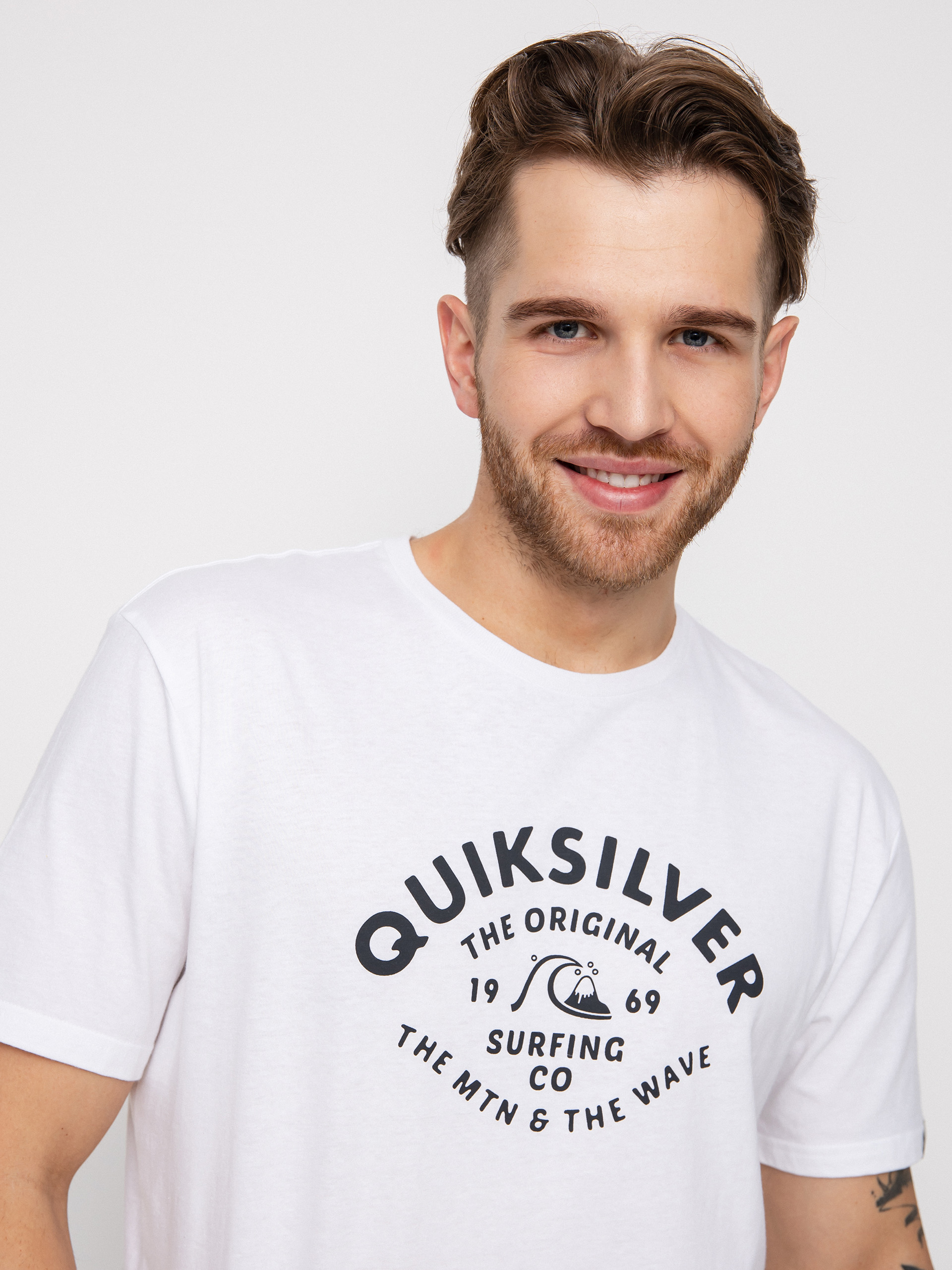 Tričko Quiksilver Script Talk Front (white)