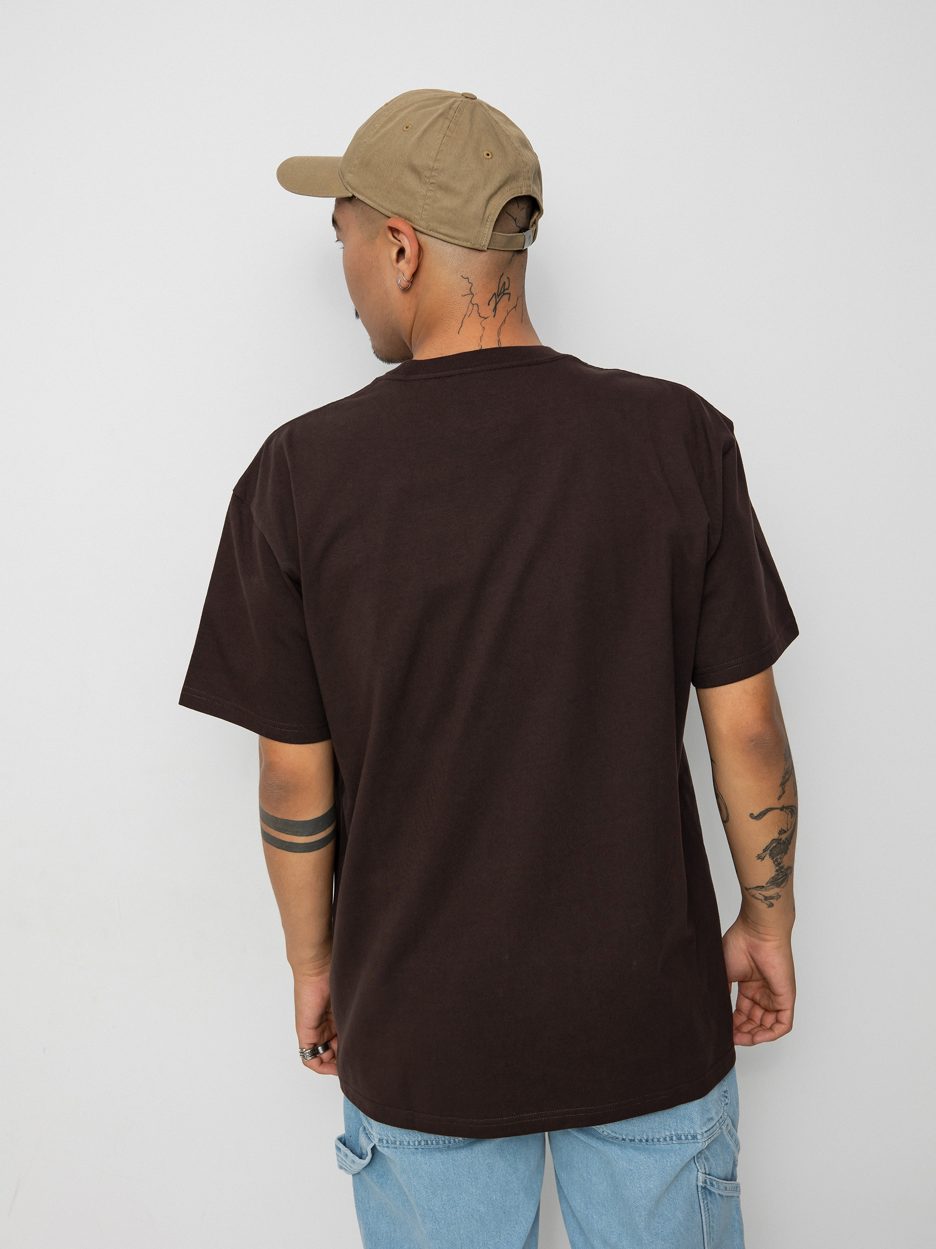 Tričko Carhartt WIP Chase (dark umber/gold)