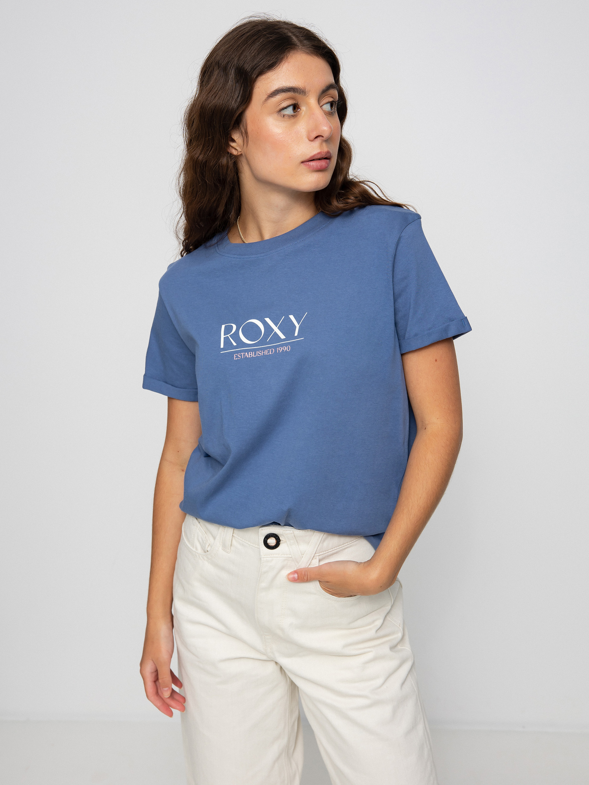 Tričko Roxy Noon Ocean A Wmn (bijou blue)