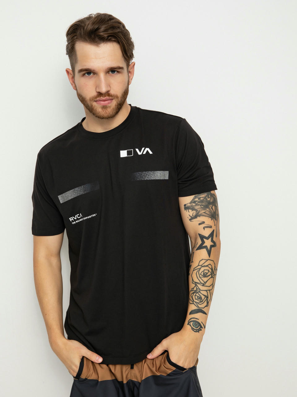 Tričko RVCA Pix Bar (black)