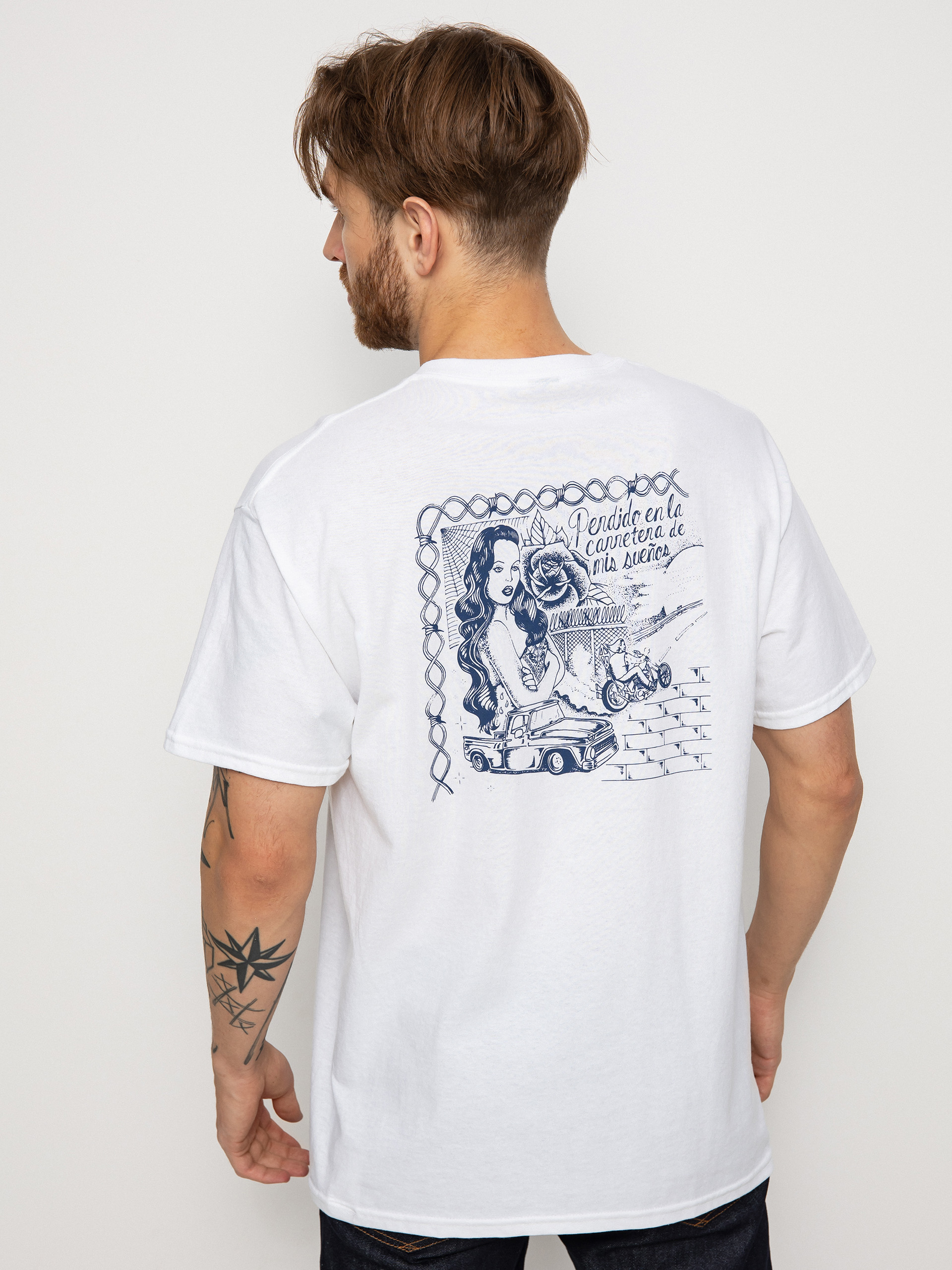 Tričko Brixton Lost Highway (white)