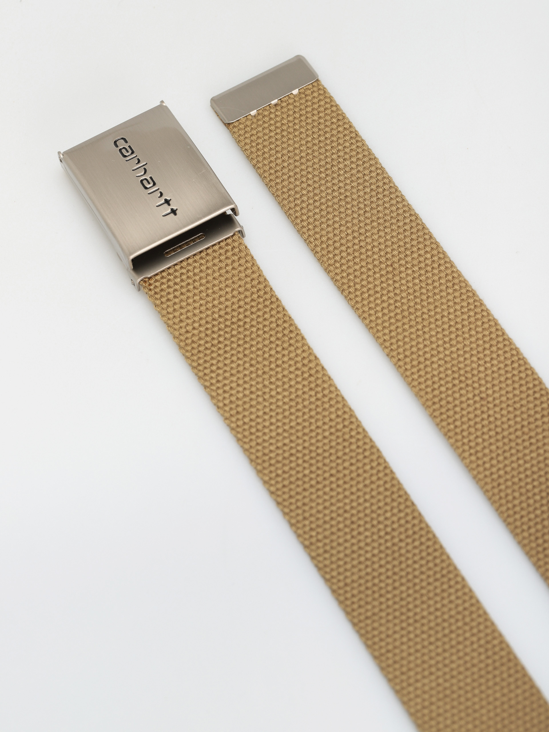 Pásek Carhartt WIP Clip Belt Chrome (leather)