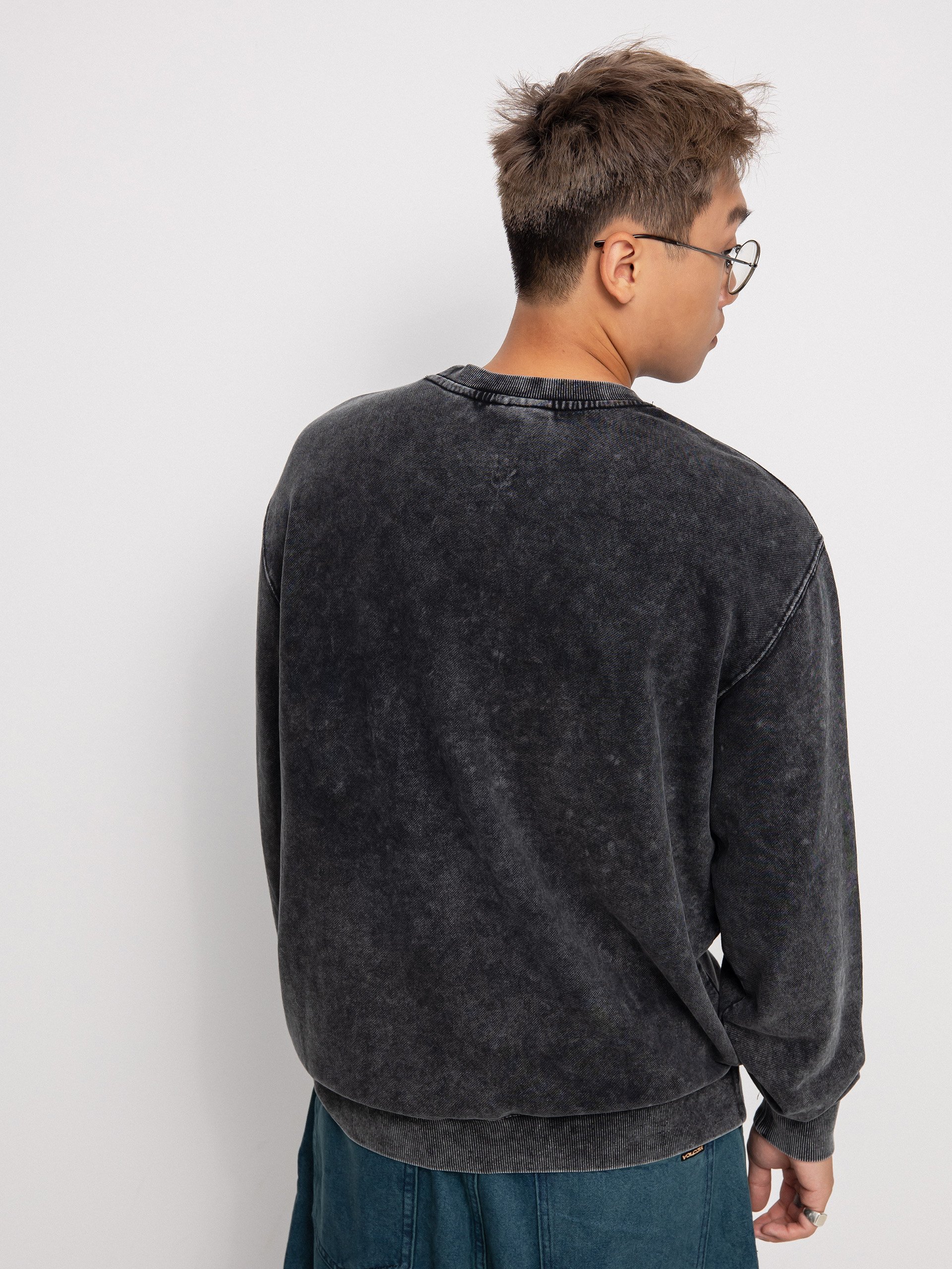 Mikina Volcom Fa Vaderetro Crew (black)