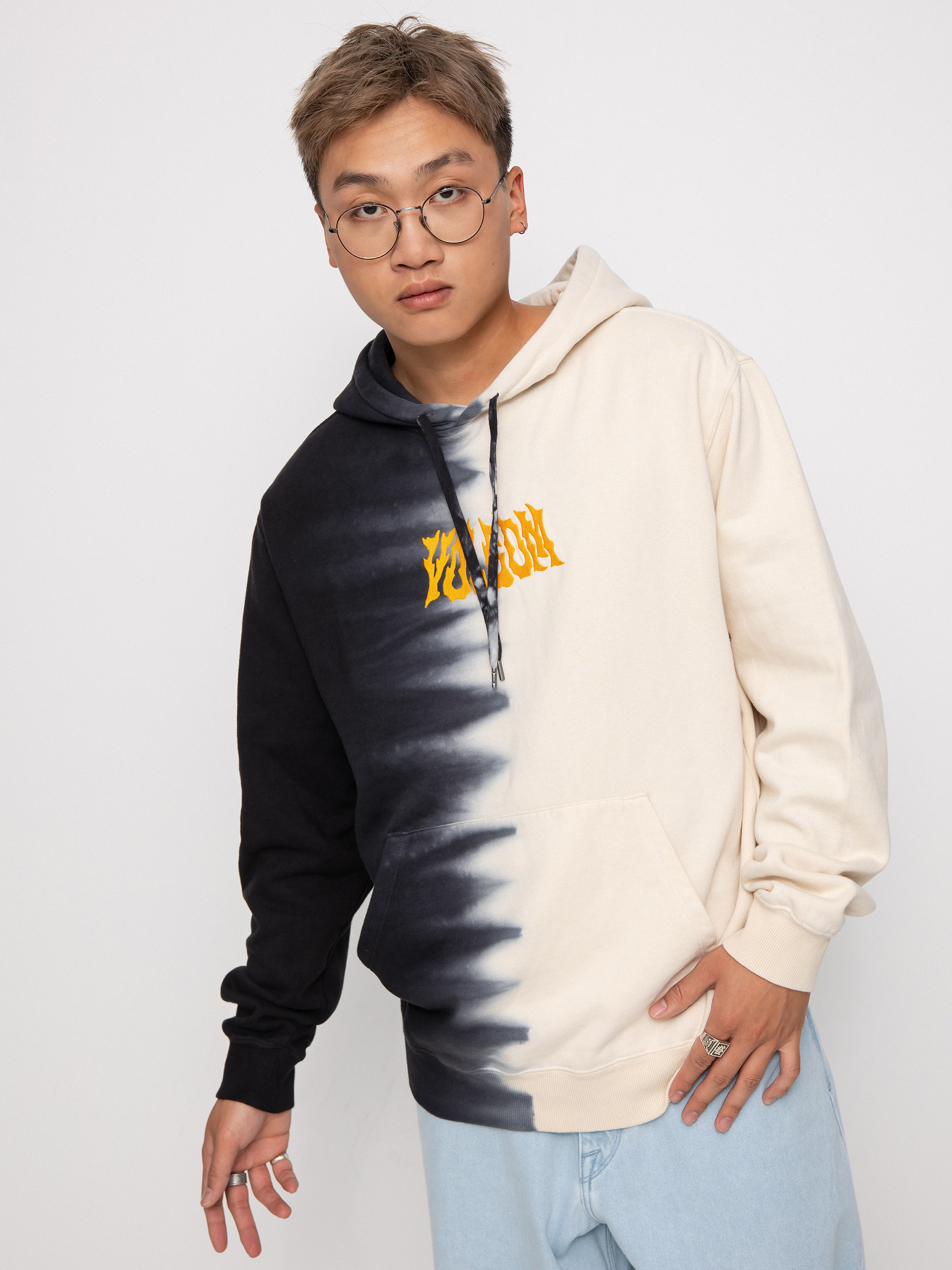 Mikina s kapucí Volcom Blew Out HD (black)