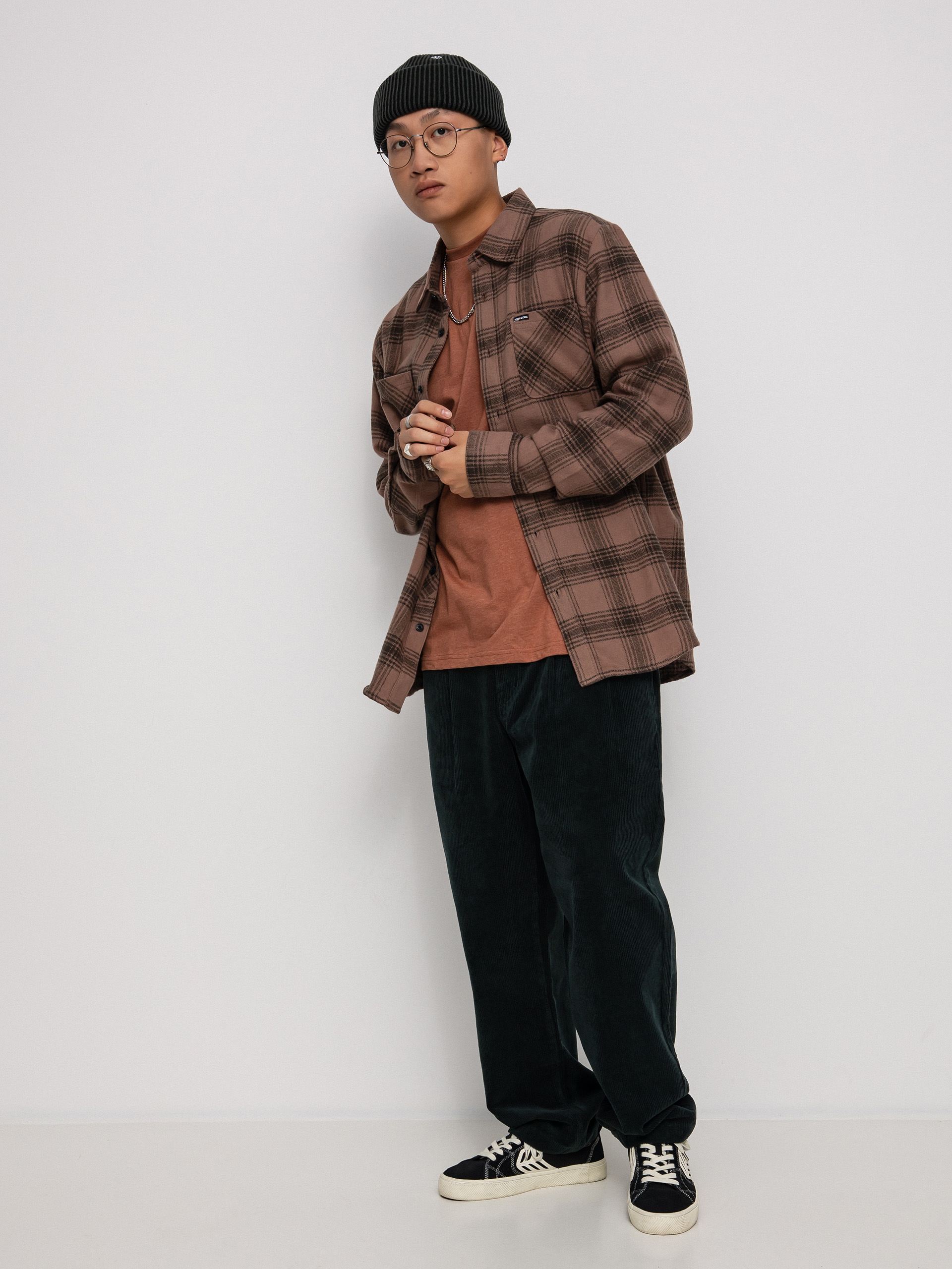 Košile Volcom Tone Stone Ls (doeskin)