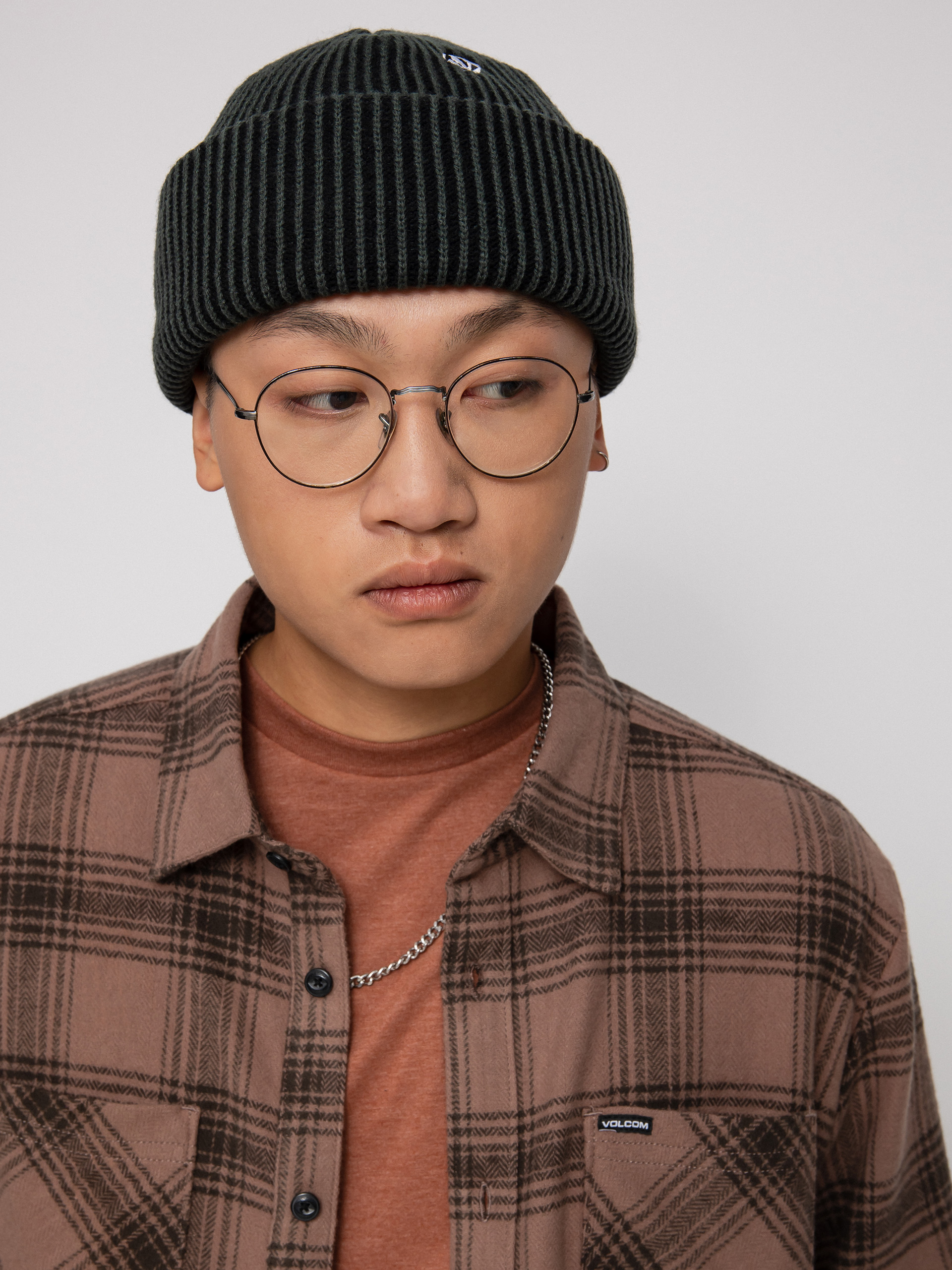 Košile Volcom Tone Stone Ls (doeskin)